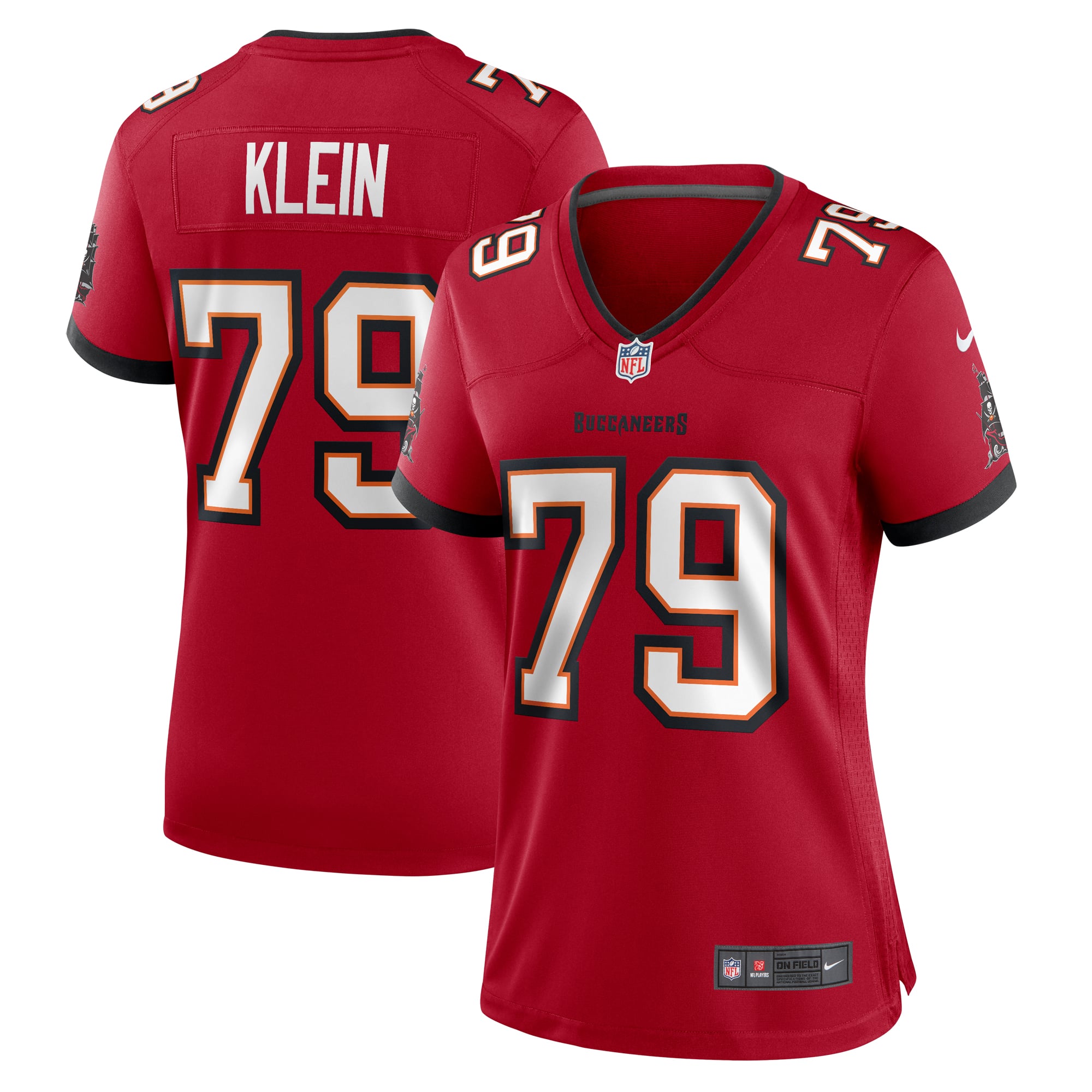 Elijah Klein Tampa Bay Buccaneers Women's Game Jersey - Red