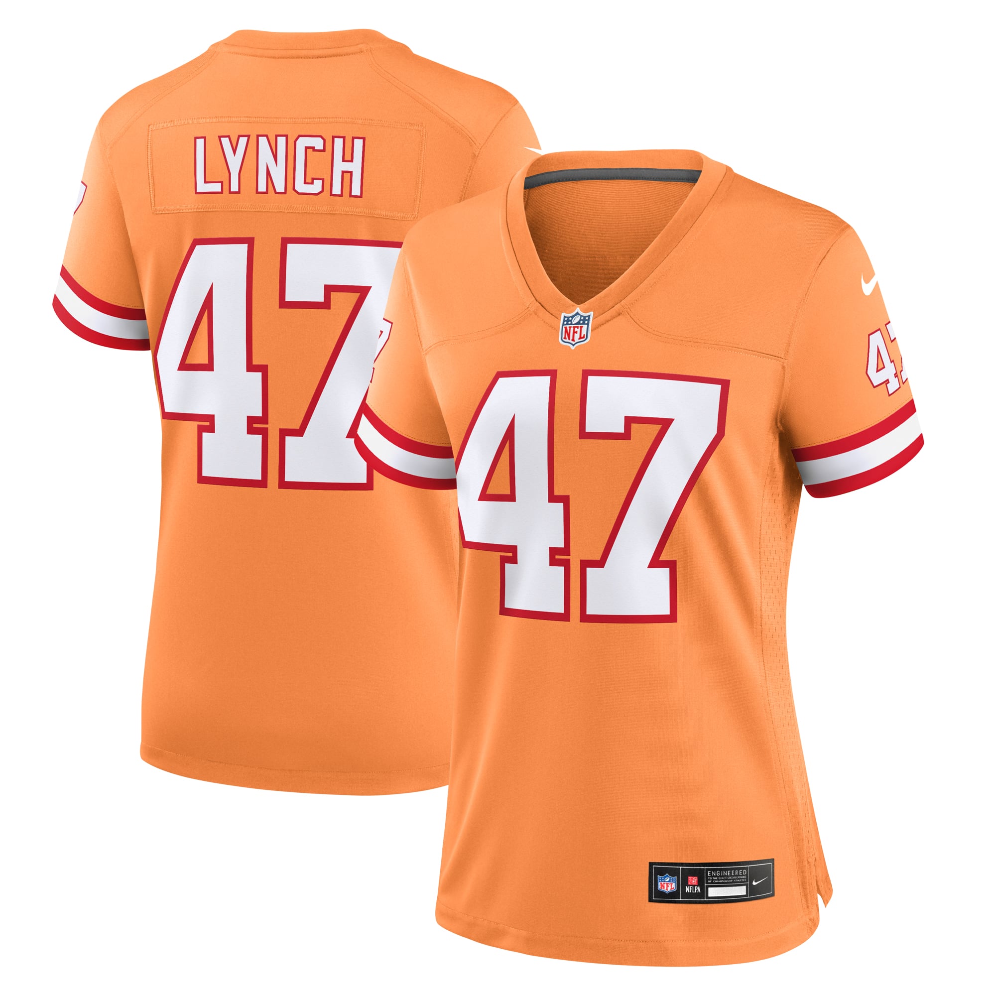 John Lynch Tampa Bay Buccaneers Women's Throwback Game Jersey - Orange