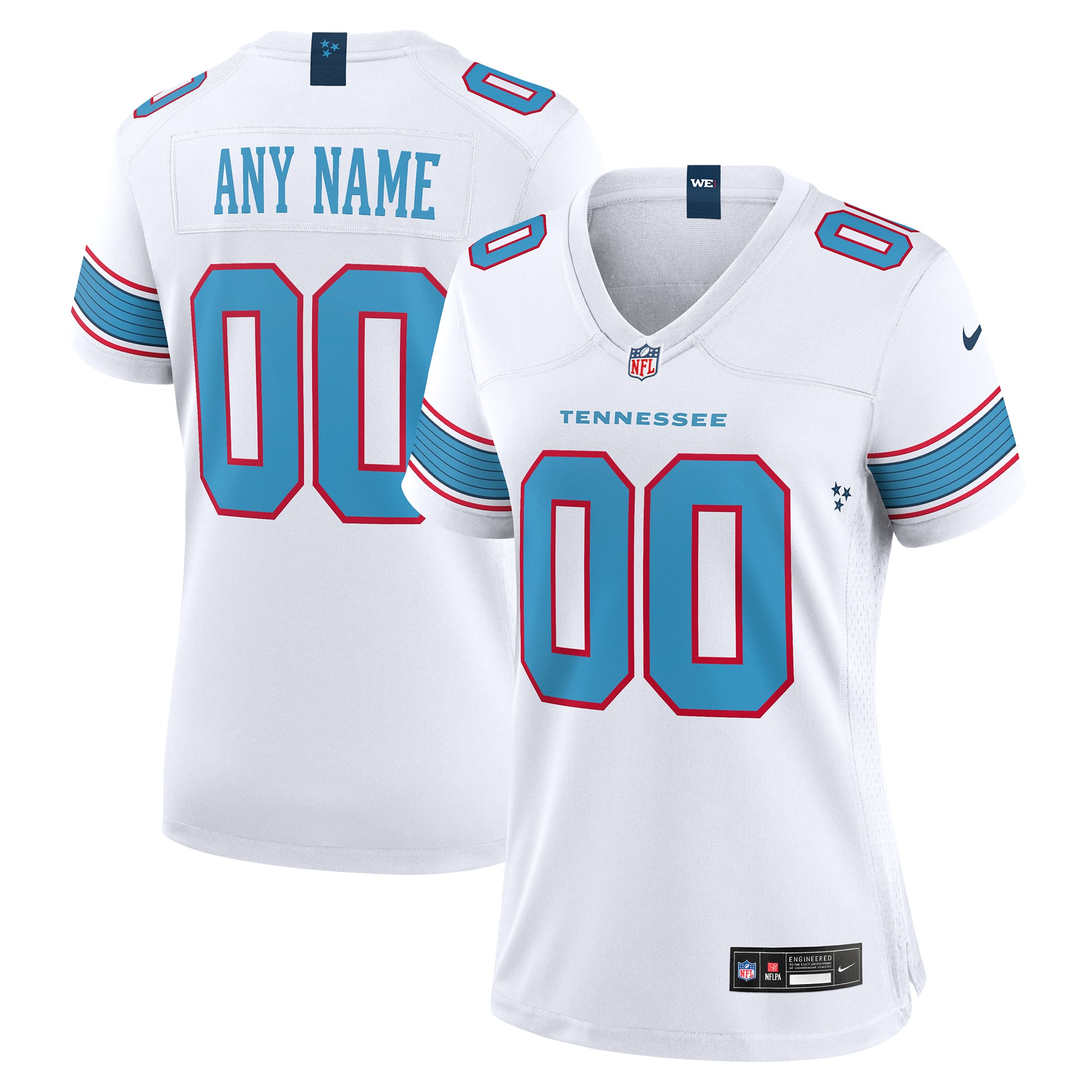 Tennessee Titans Women's Game Custom Jersey - White