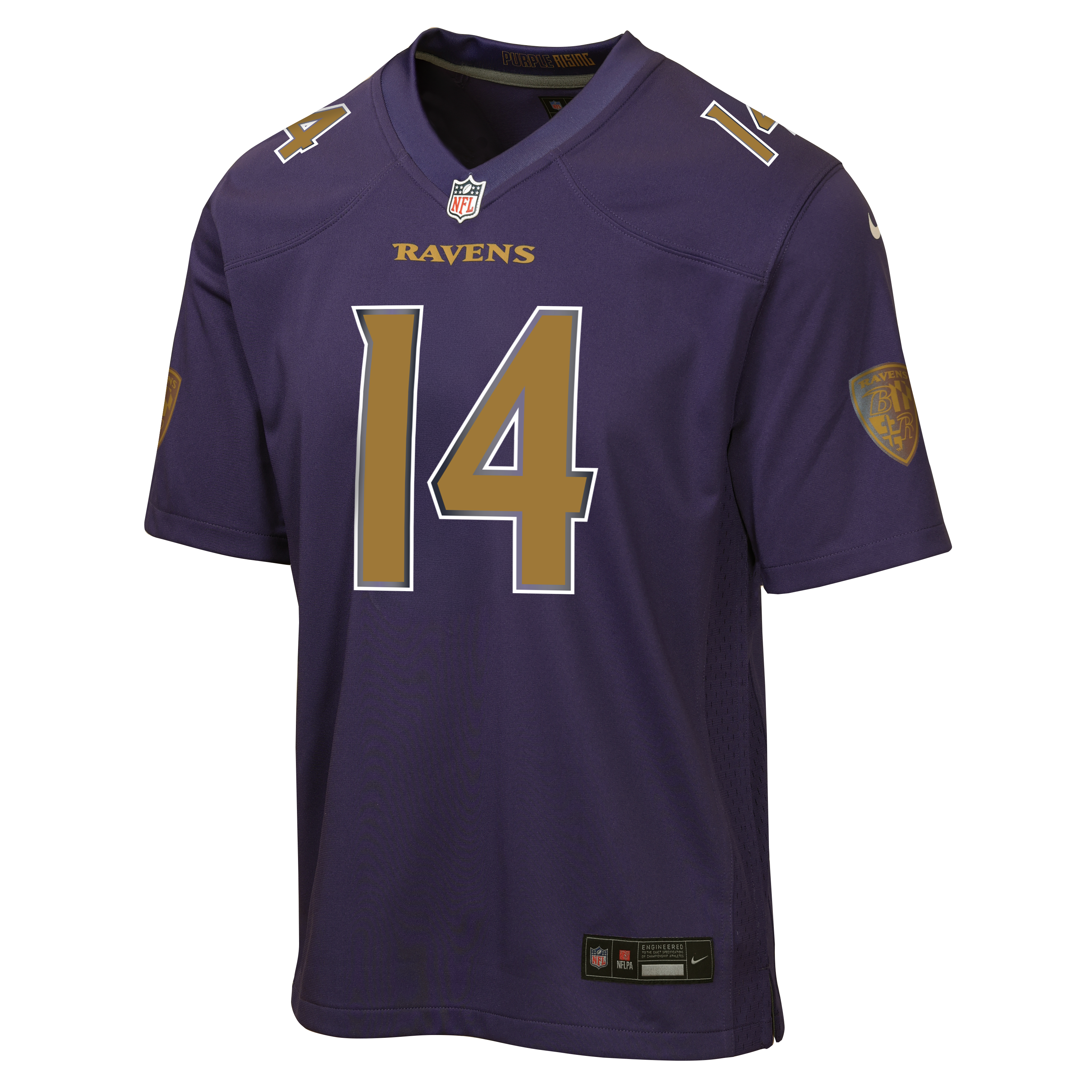 Kyle Hamilton Baltimore Ravens Youth Alternate Game Jersey - Purple