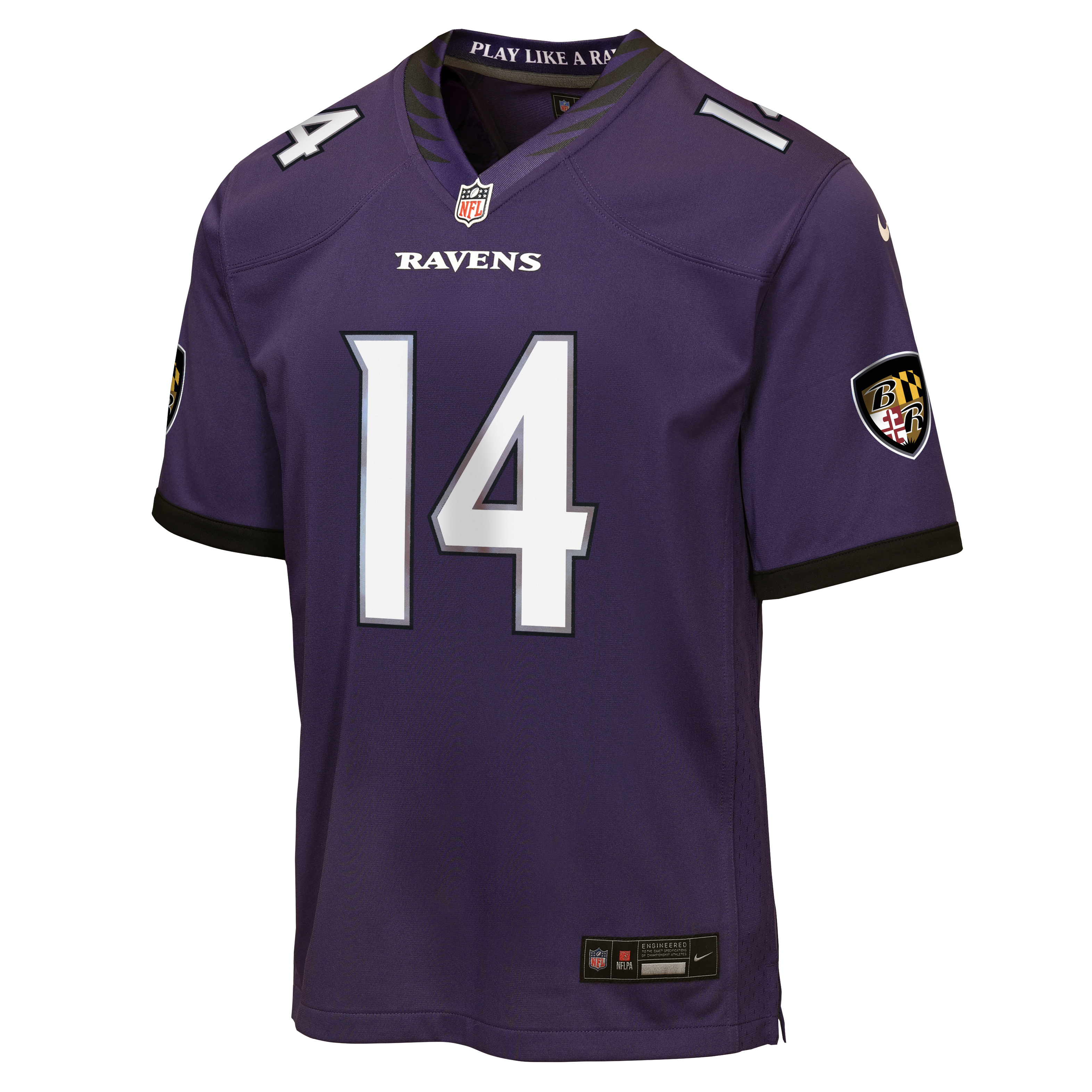 Kyle Hamilton Baltimore Ravens Youth Team Game Jersey - Purple