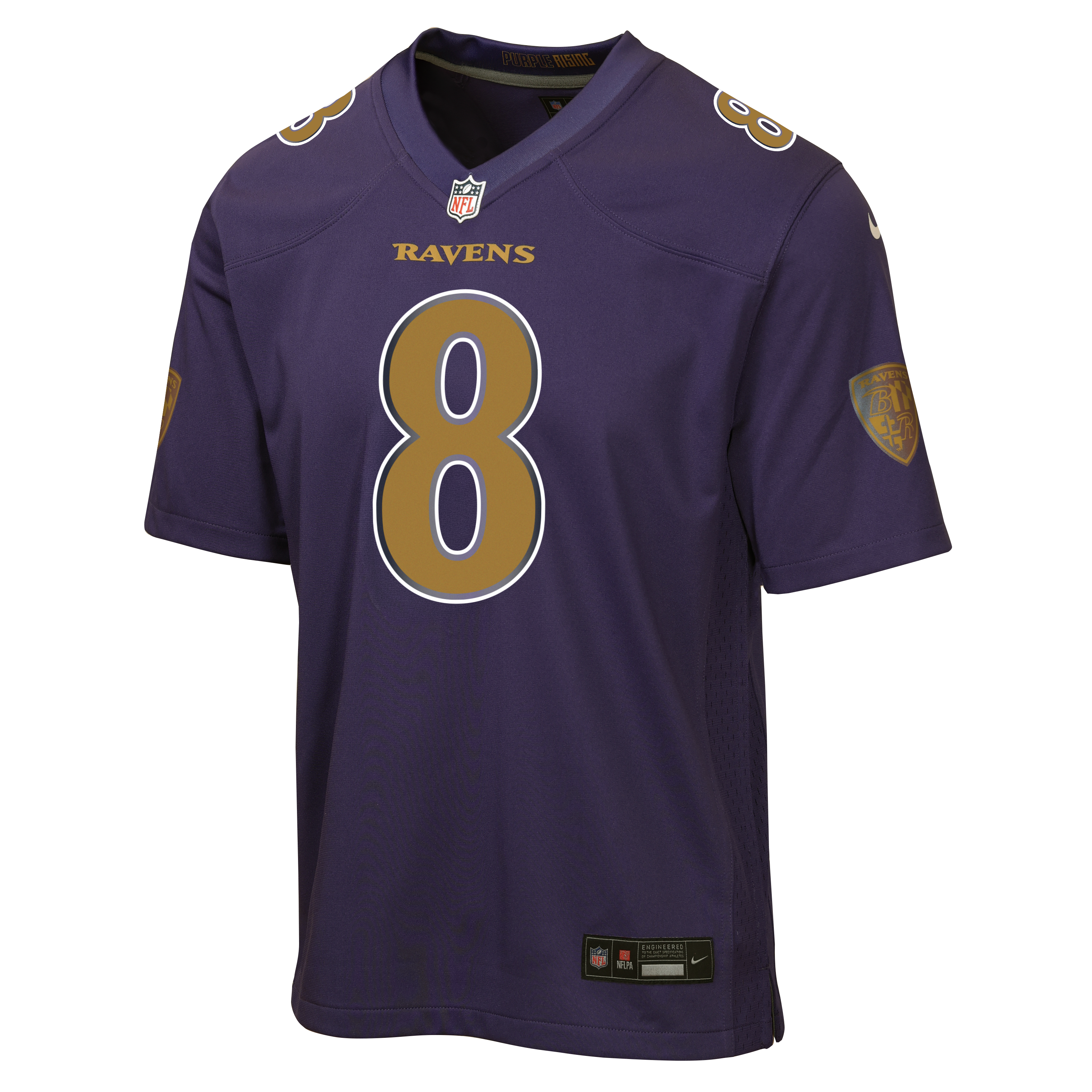 Lamar Jackson Baltimore Ravens Youth Alternate Game Jersey - Purple