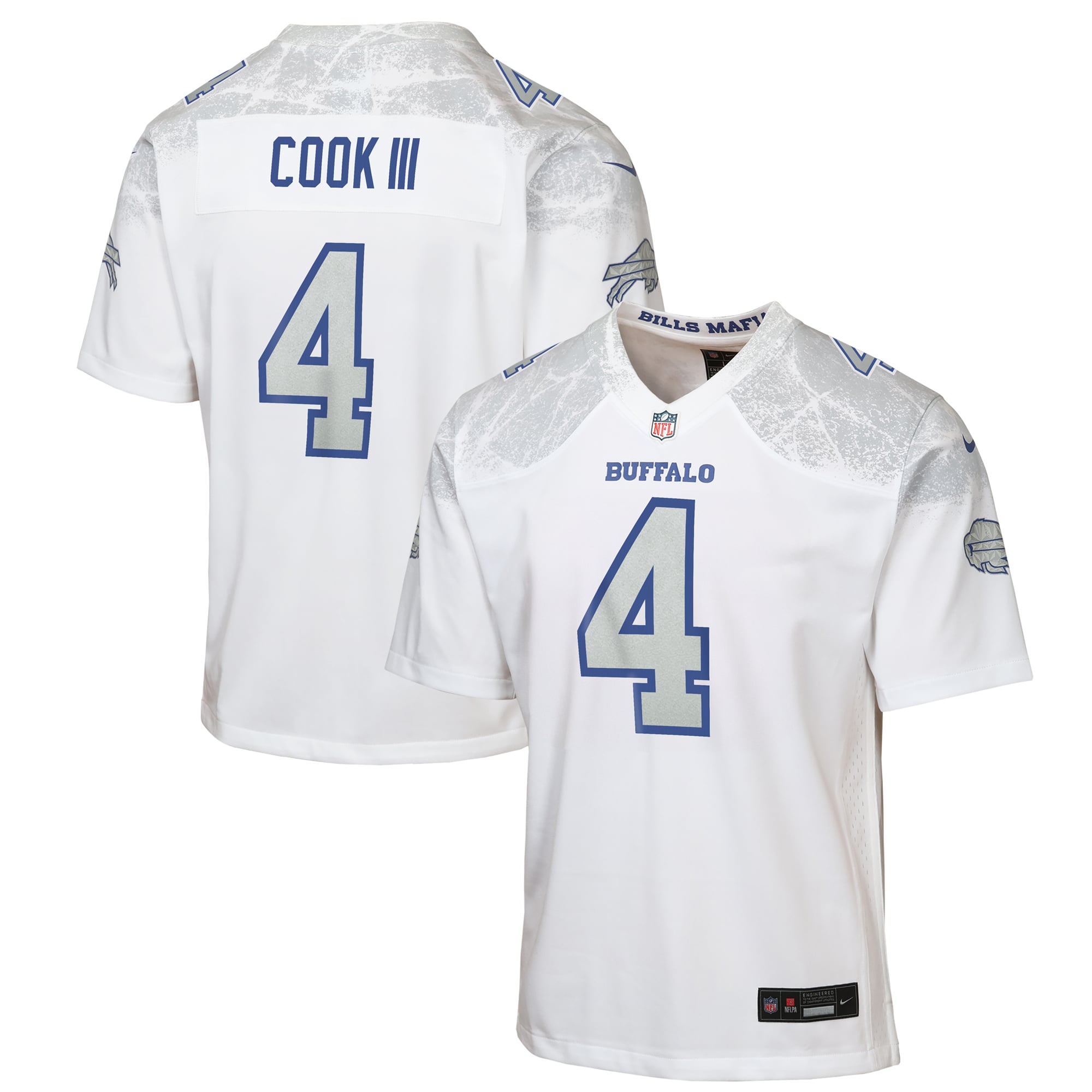 James Cook III Buffalo Bills Youth Rivalries Game Jersey - White