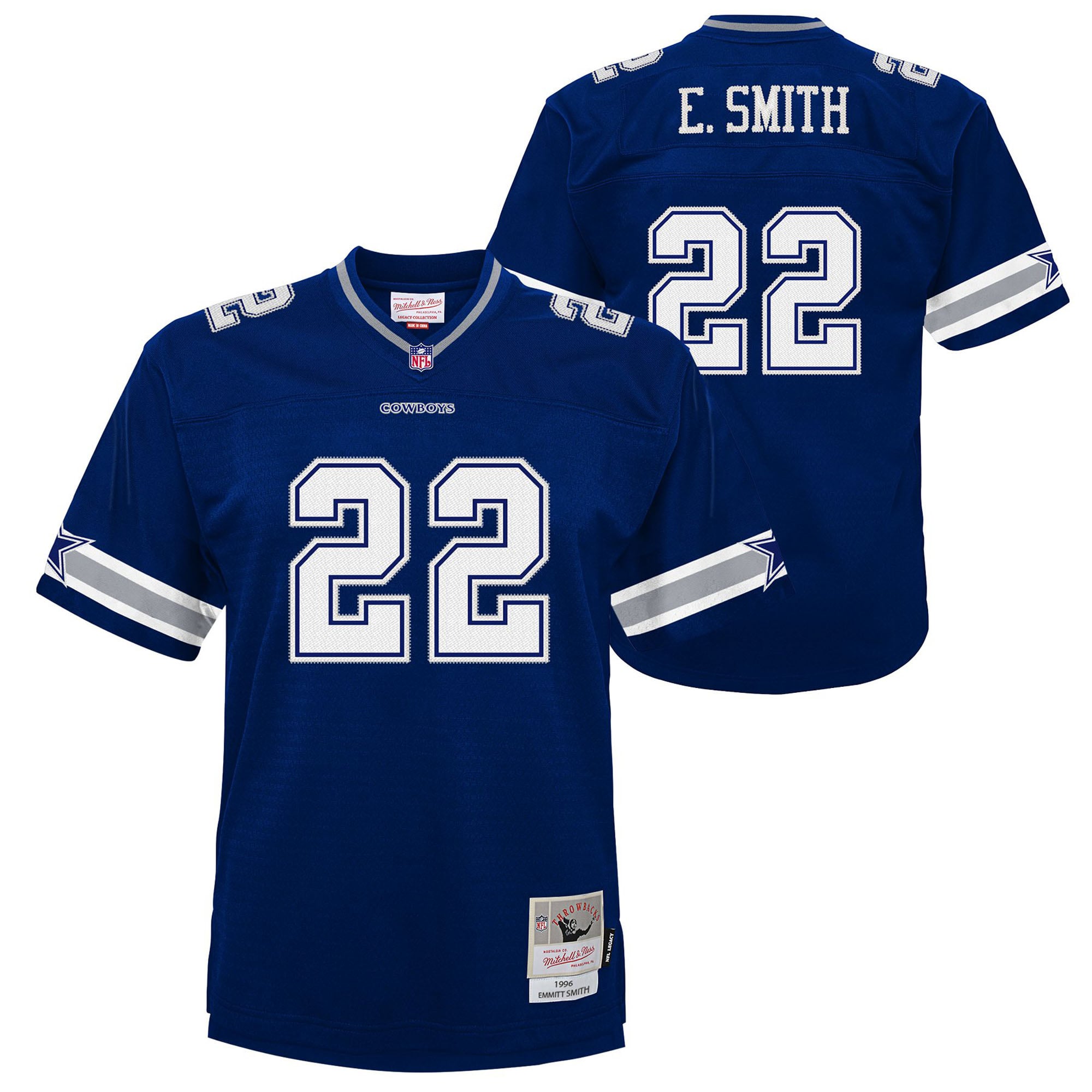 Emmitt Smith Dallas Cowboys Youth Throwback Jersey - Navy