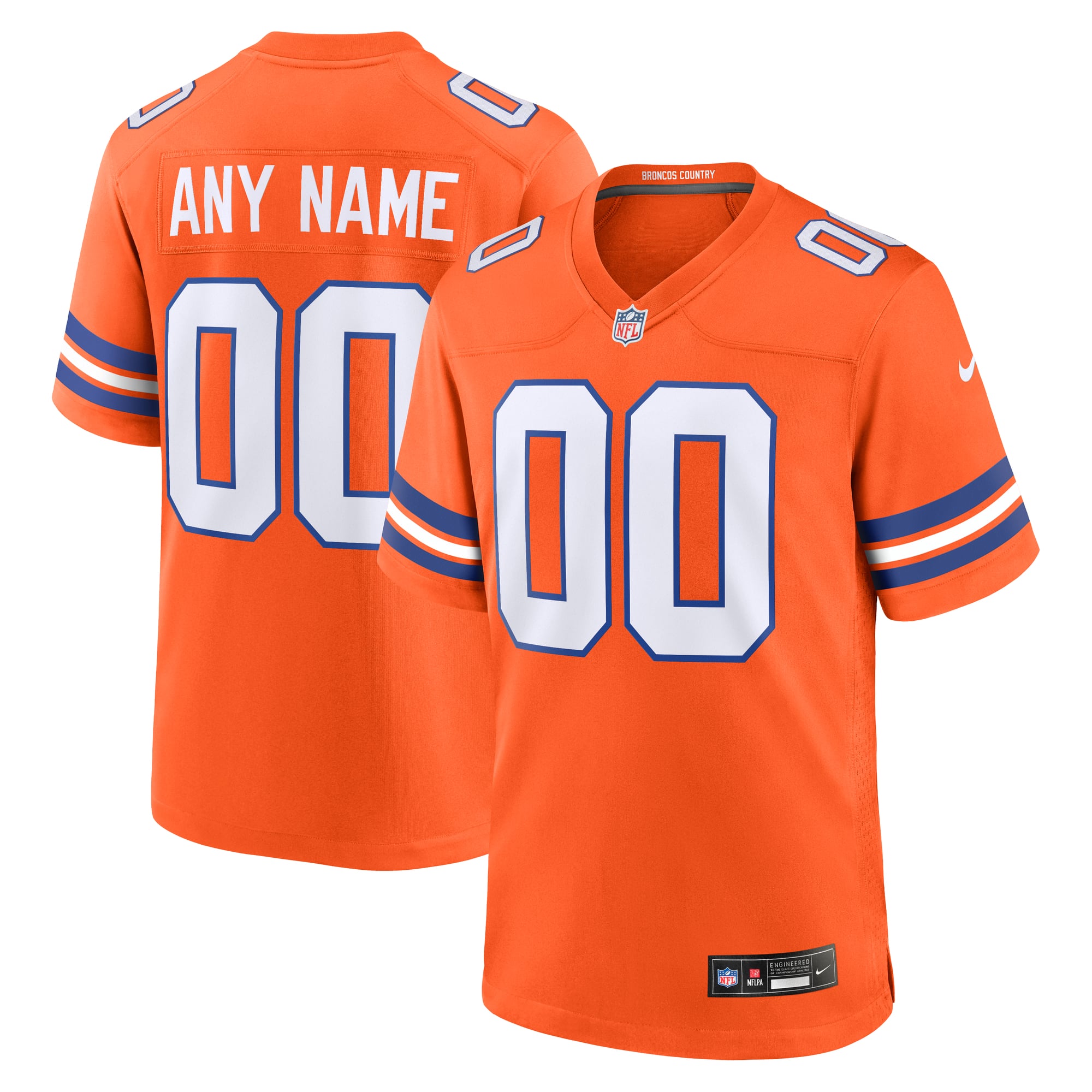 Denver Broncos Youth Alternate Custom Jersey - Orange