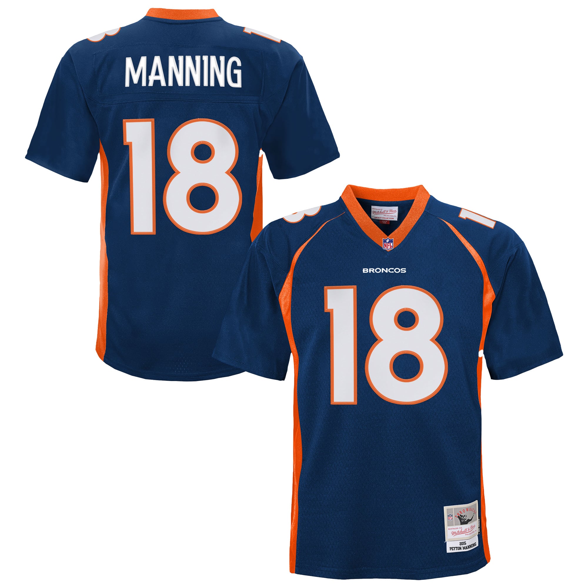 Peyton Manning Denver Broncos Youth Player Throwback Jersey - Navy