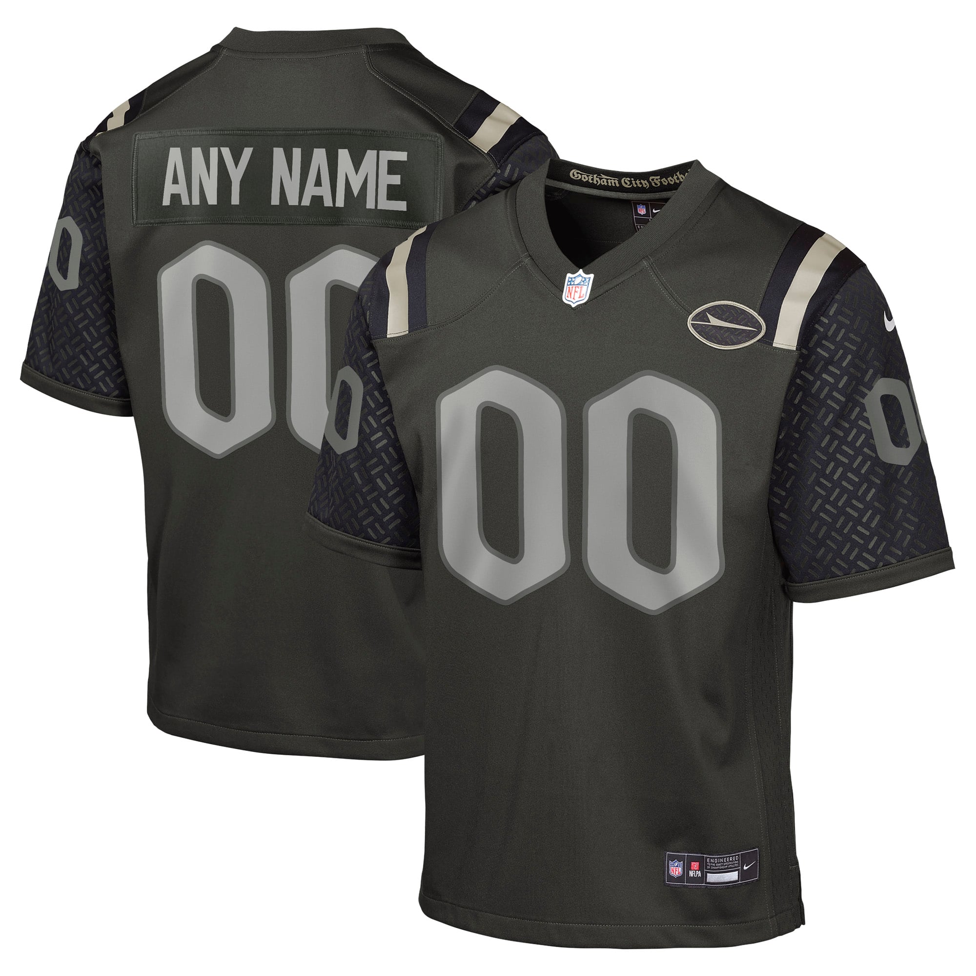 New York Jets Youth Rivalries Custom Game Jersey - Green