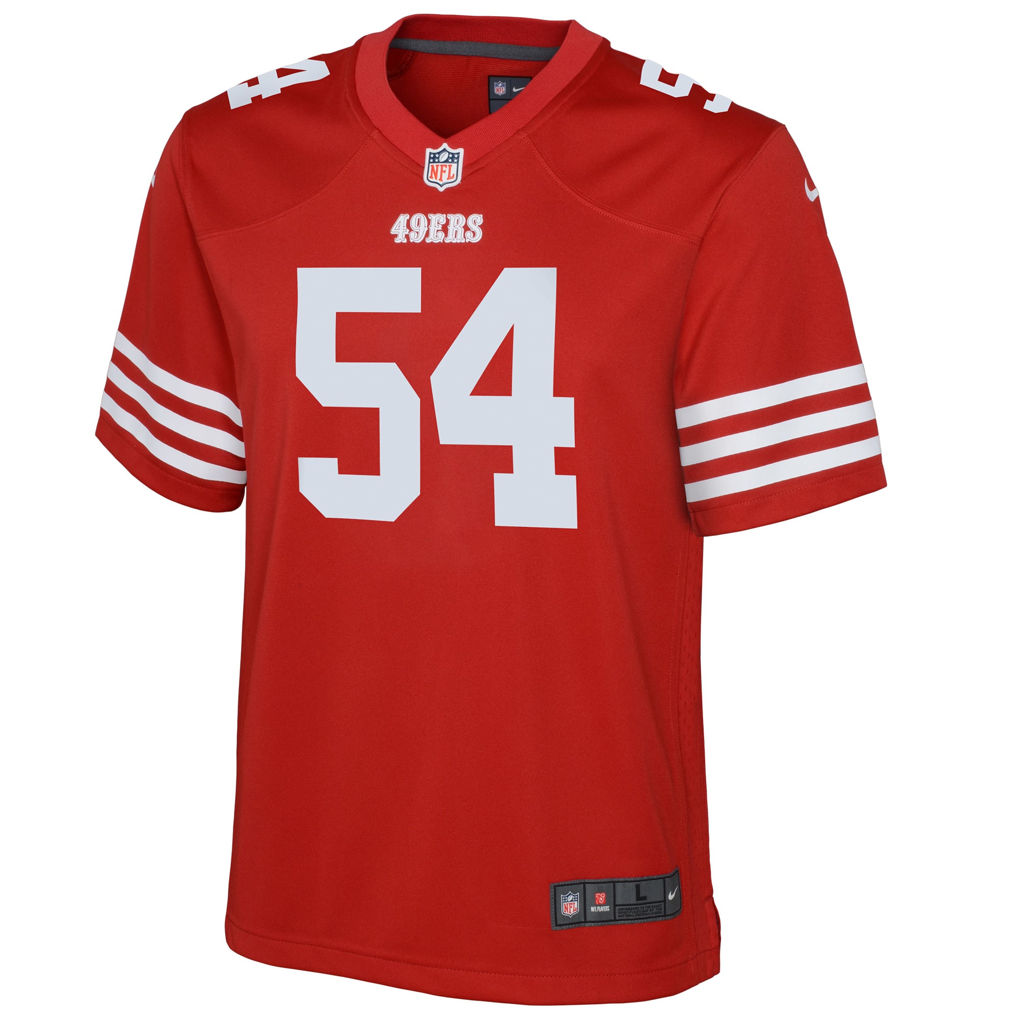 Fred Warner San Francisco 49ers Youth Game Jersey