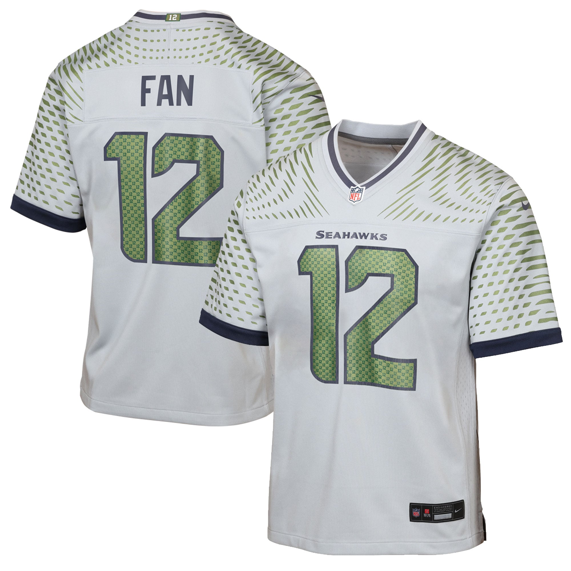 12s Seattle Seahawks Youth Rivalries Game Jersey - Gray