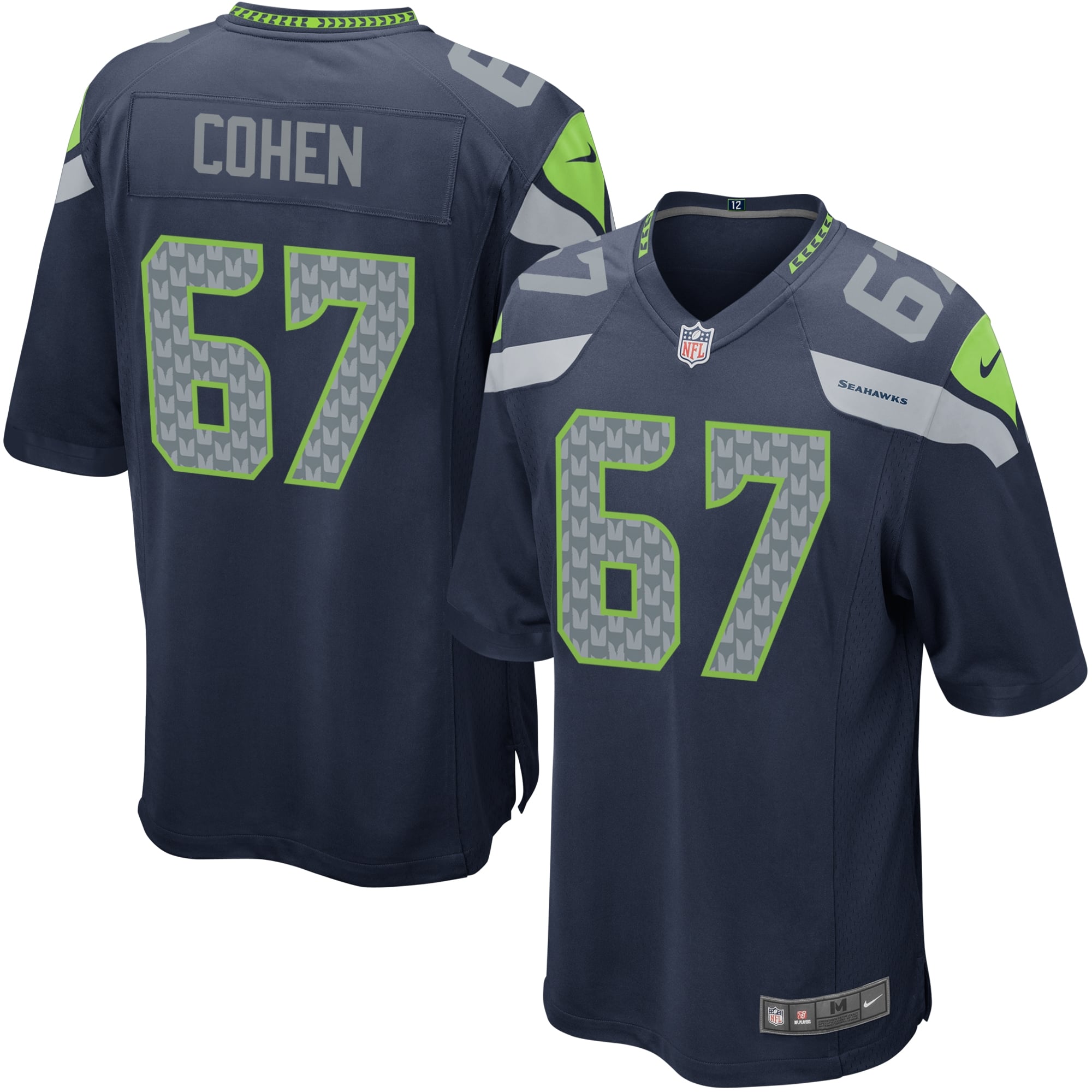 Landon Cohen Seattle Seahawks Youth Team Game Jersey