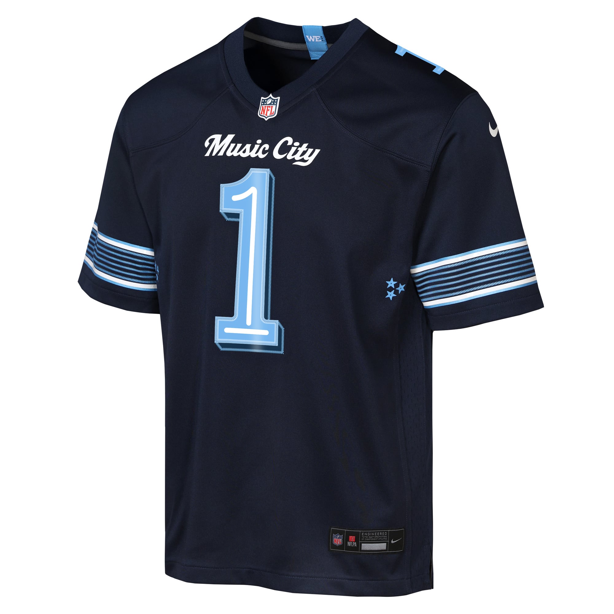 Cameron Ward Tennessee Titans Youth Rivalries Game Jersey - Navy