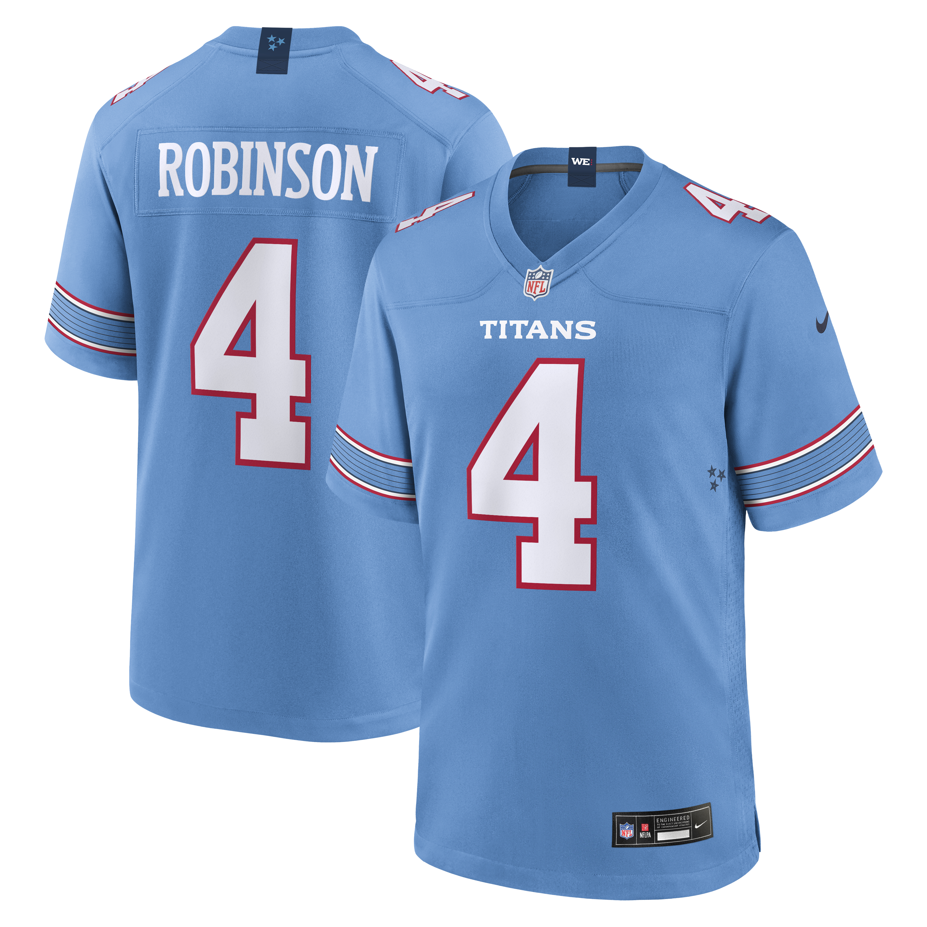 Wan'Dale Robinson Tennessee Titans NFL Jersey - Light Blue | EliteKitZone