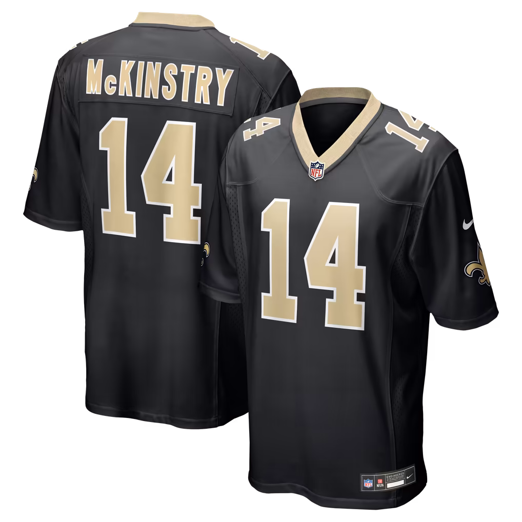 Youth Ga'Quincy McKinstry New Orleans Saints Black Game Jersey