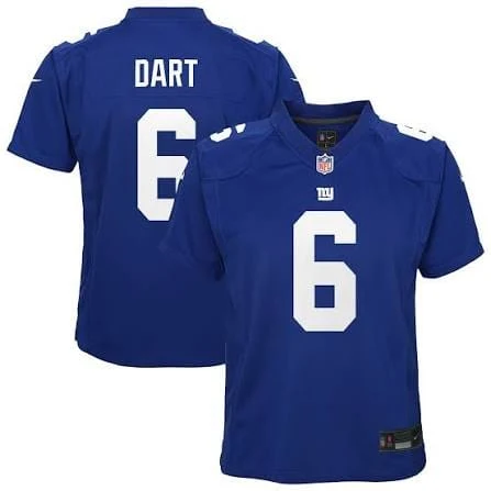 Jaxson Dart New York Giants Royal Game Jersey