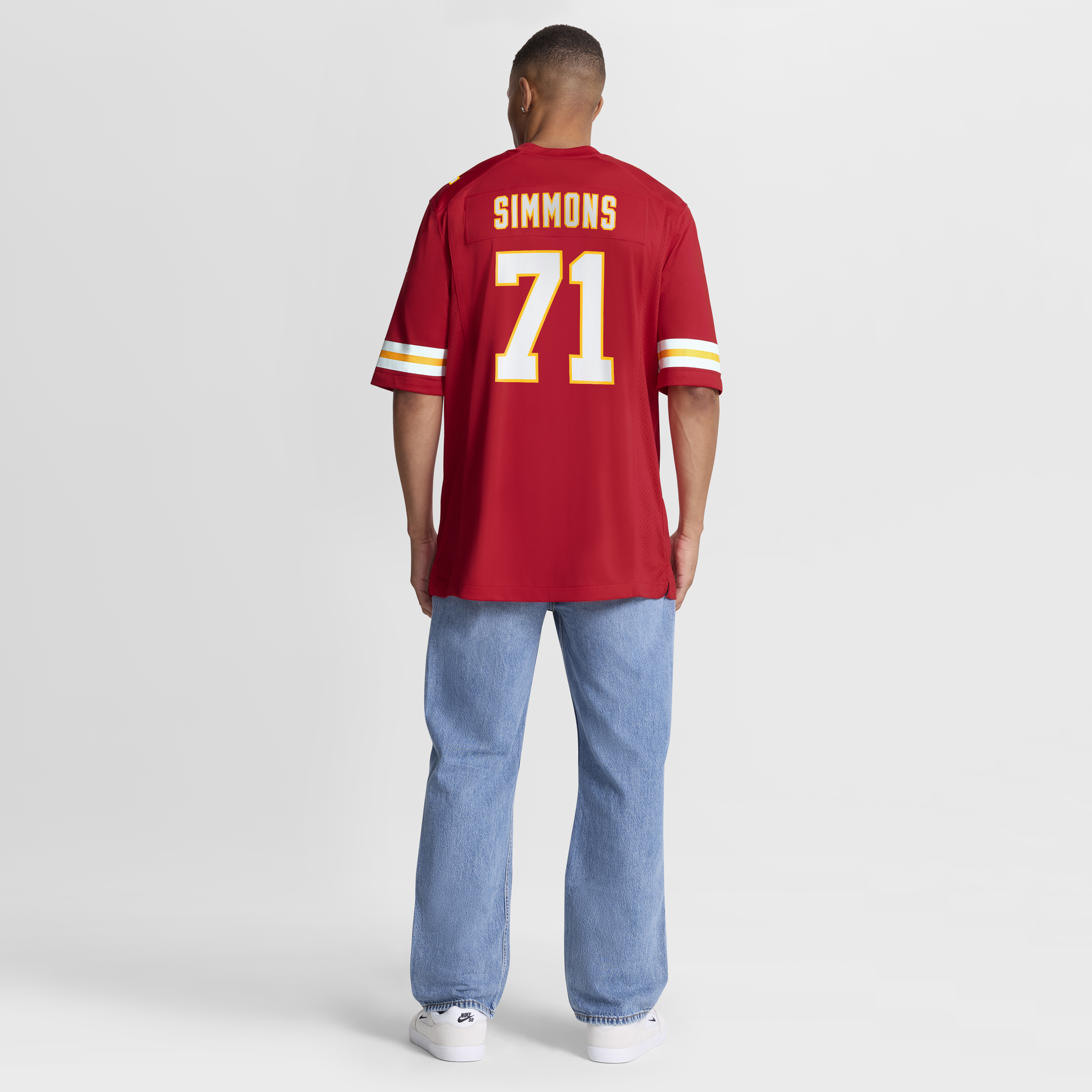 Josh Simmons Kansas City Chiefs Red Game Jersey