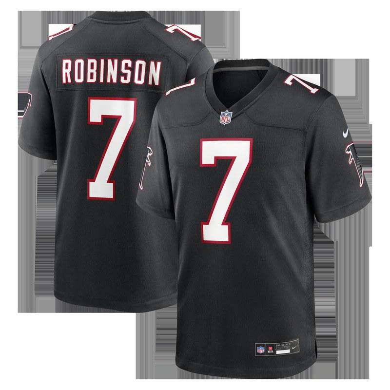 Atlanta Falcons Bijan Robinson · Throwback Black jersey