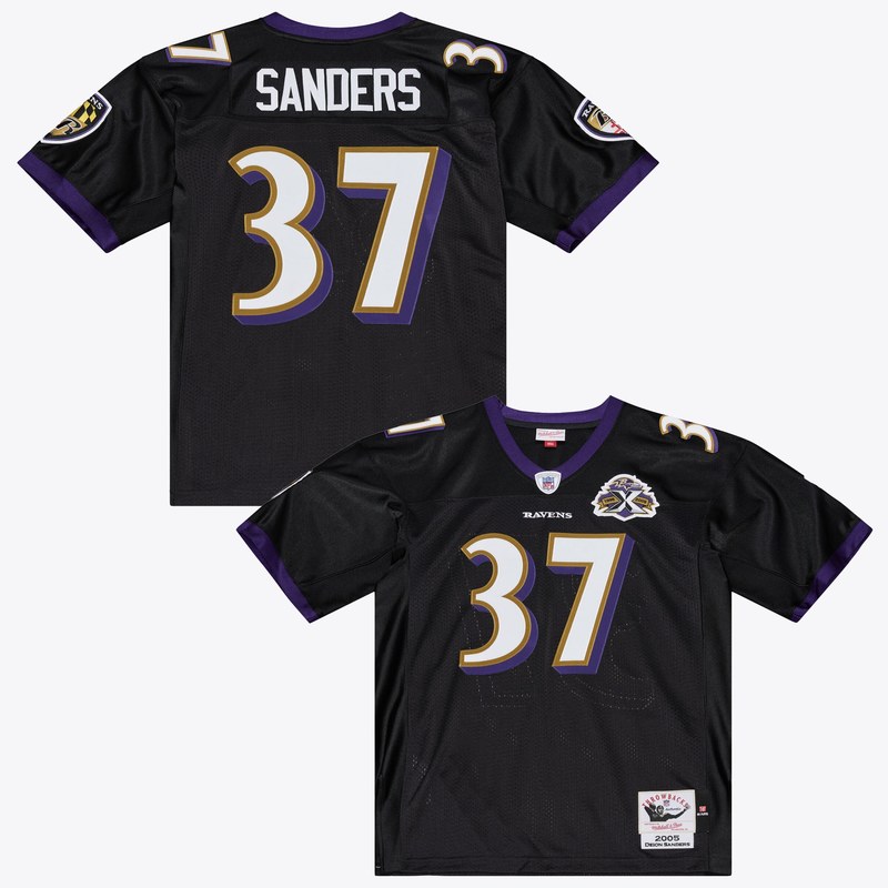 Baltimore Ravens 2005 Authentic Throwback Black jersey