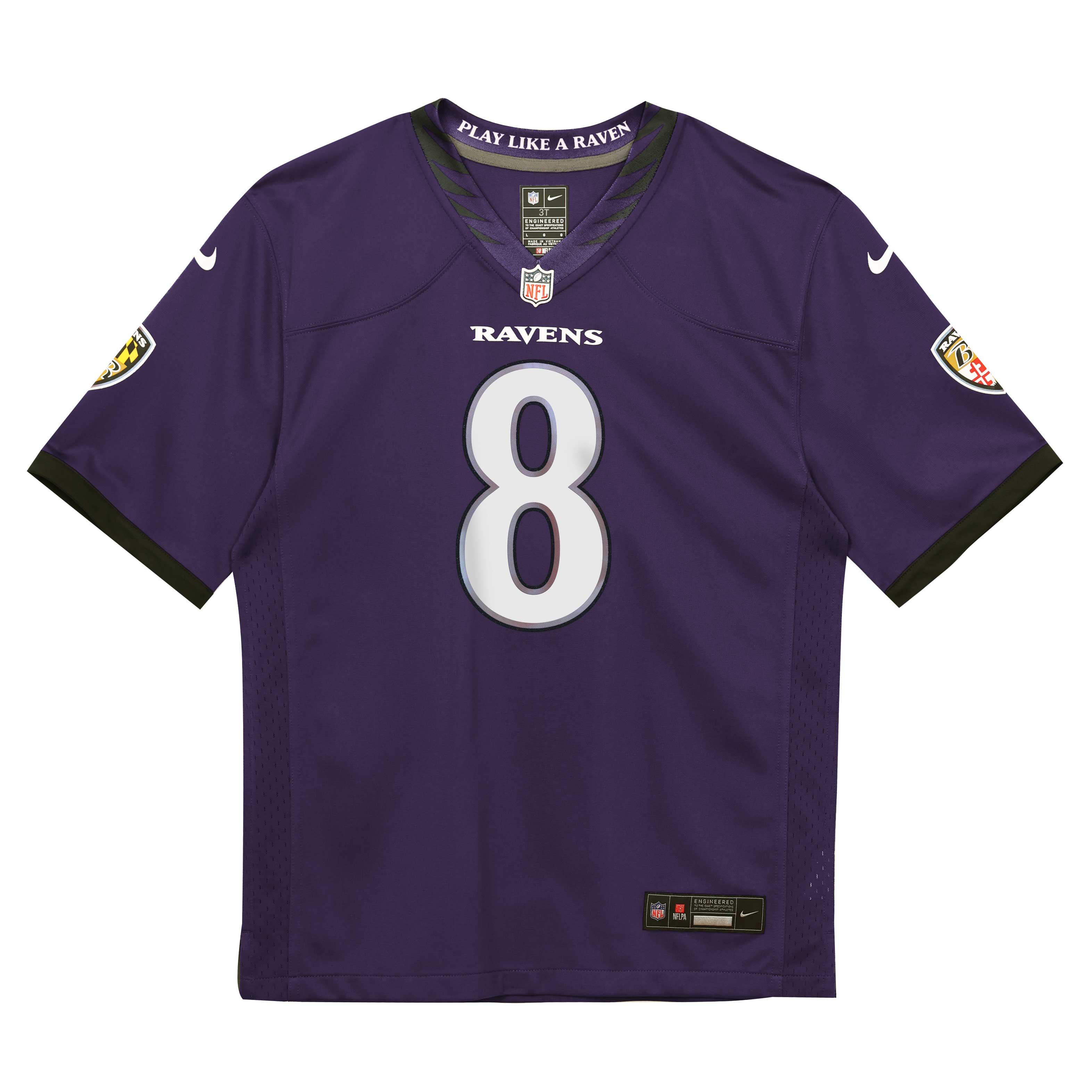 Lamar Jackson Baltimore Ravens Purple Game Jersey