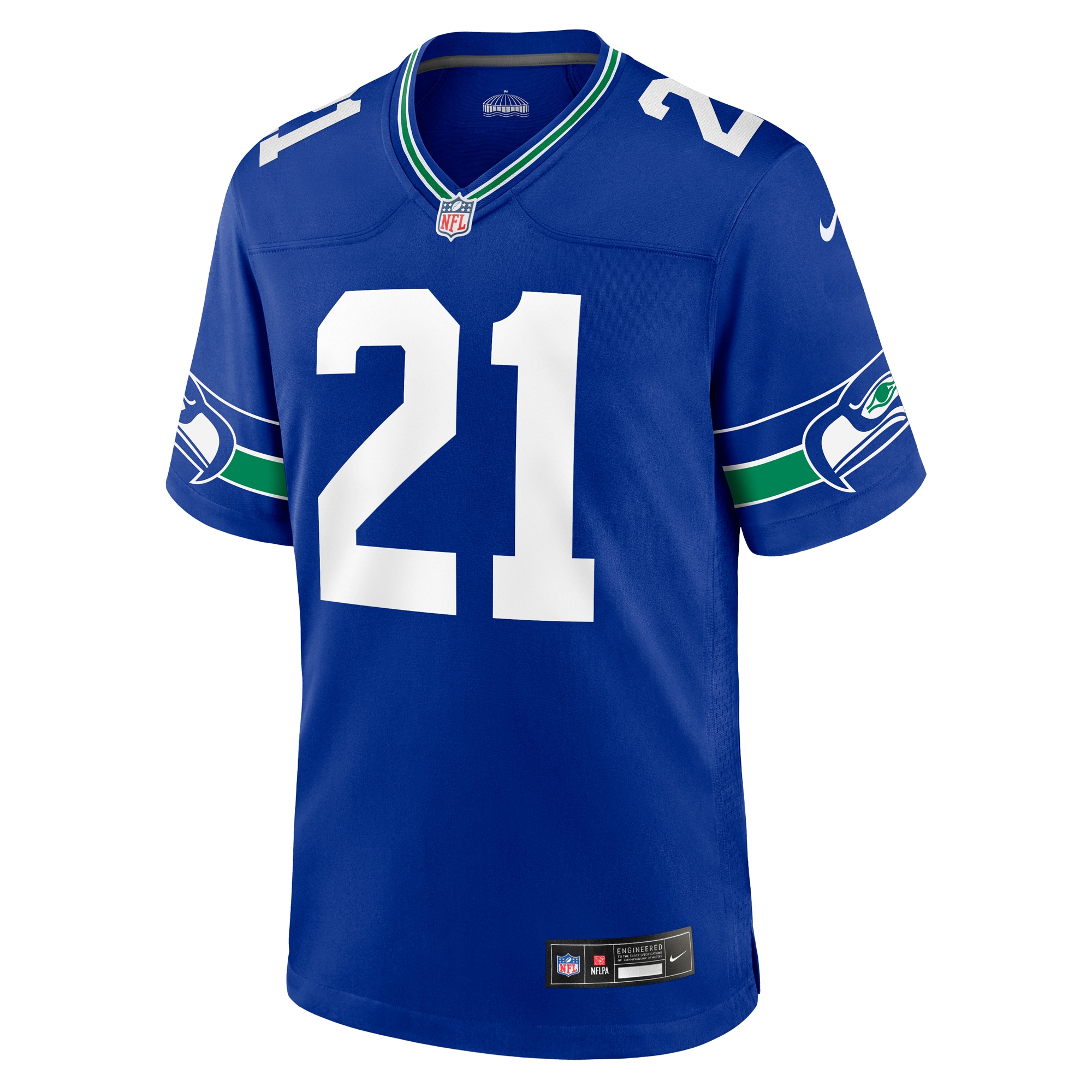 Devon Witherspoon Seattle Seahawks Royal Throwback Jersey