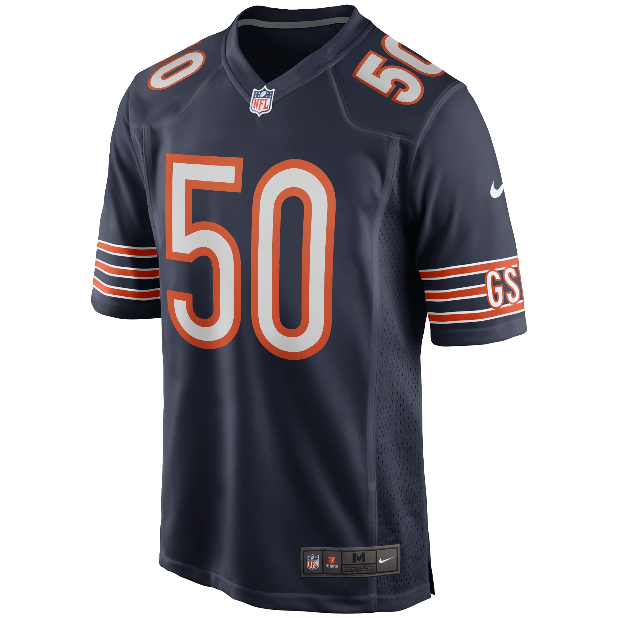 Mike Singletary Chicago Bears Navy Retired Player Jersey