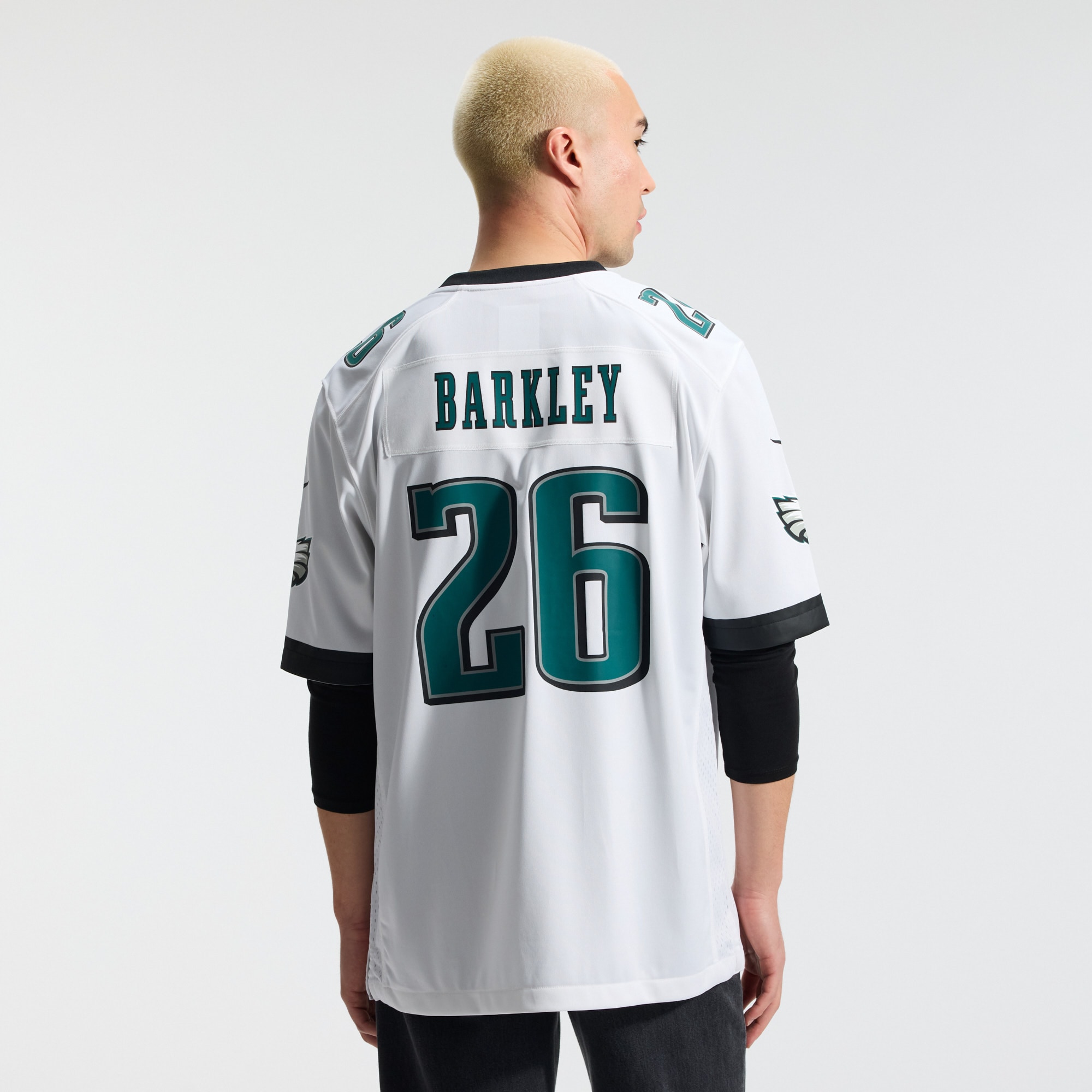 Saquon Barkley Philadelphia Eagles White Game Jersey