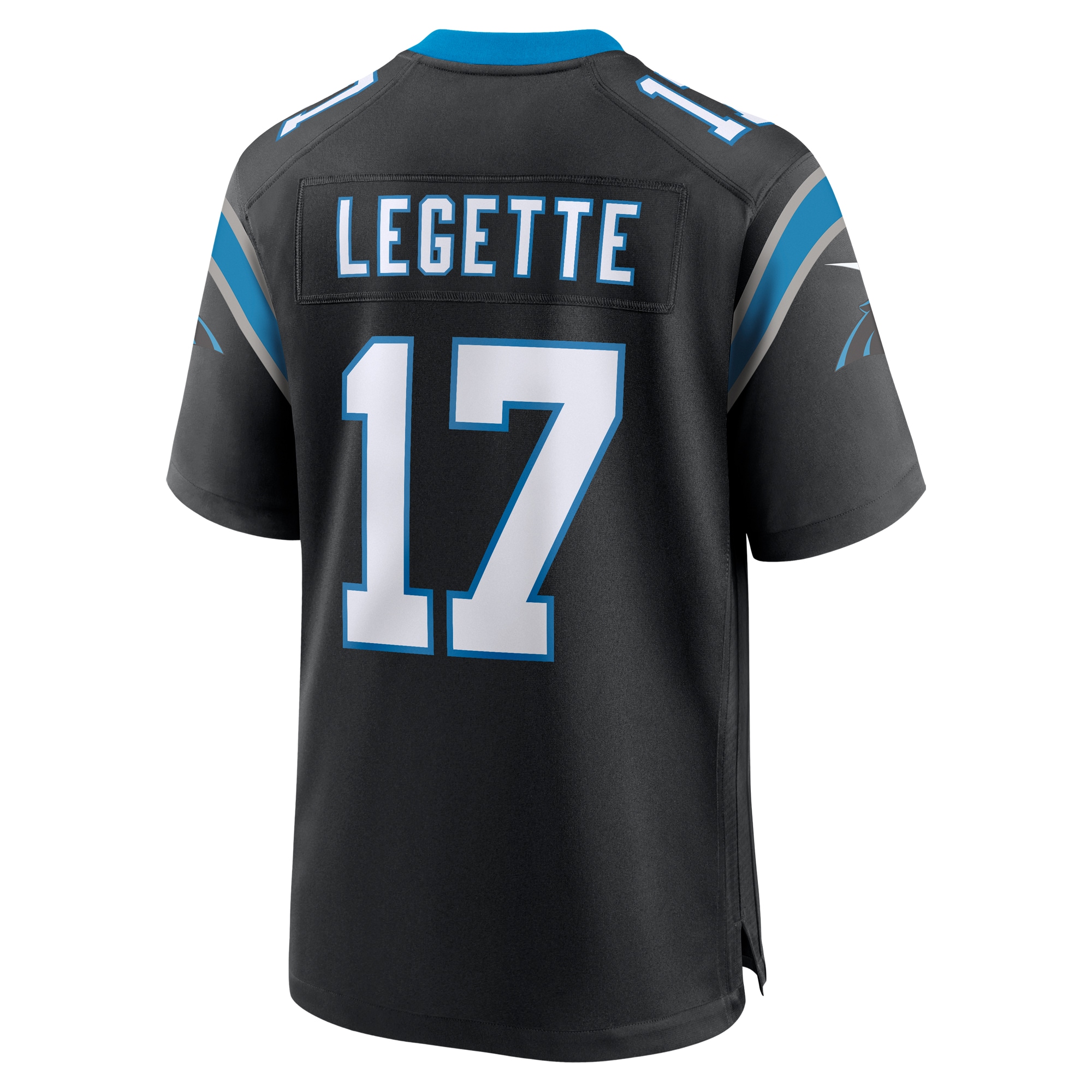 Xavier Legette Carolina Panthers Black Game Jersey