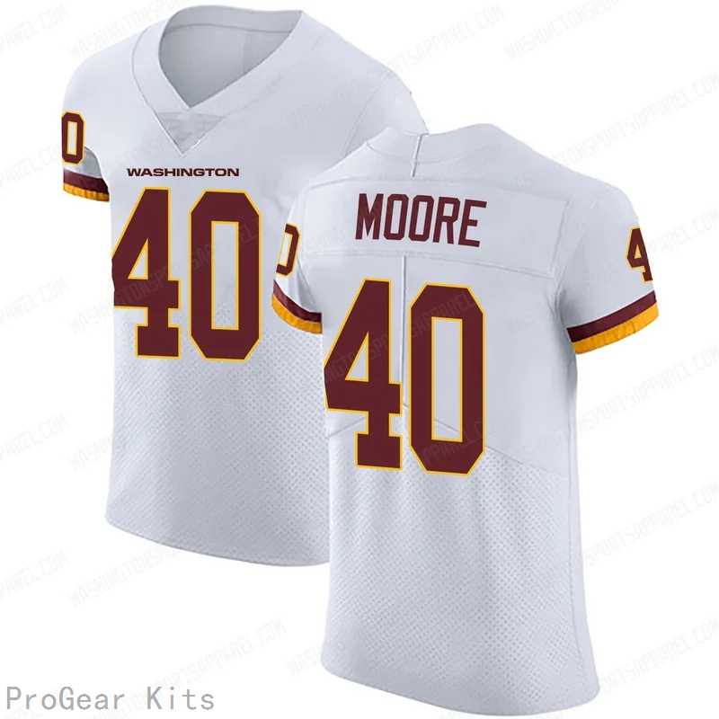 Quentin Moore Washington Commanders White Elite Jersey