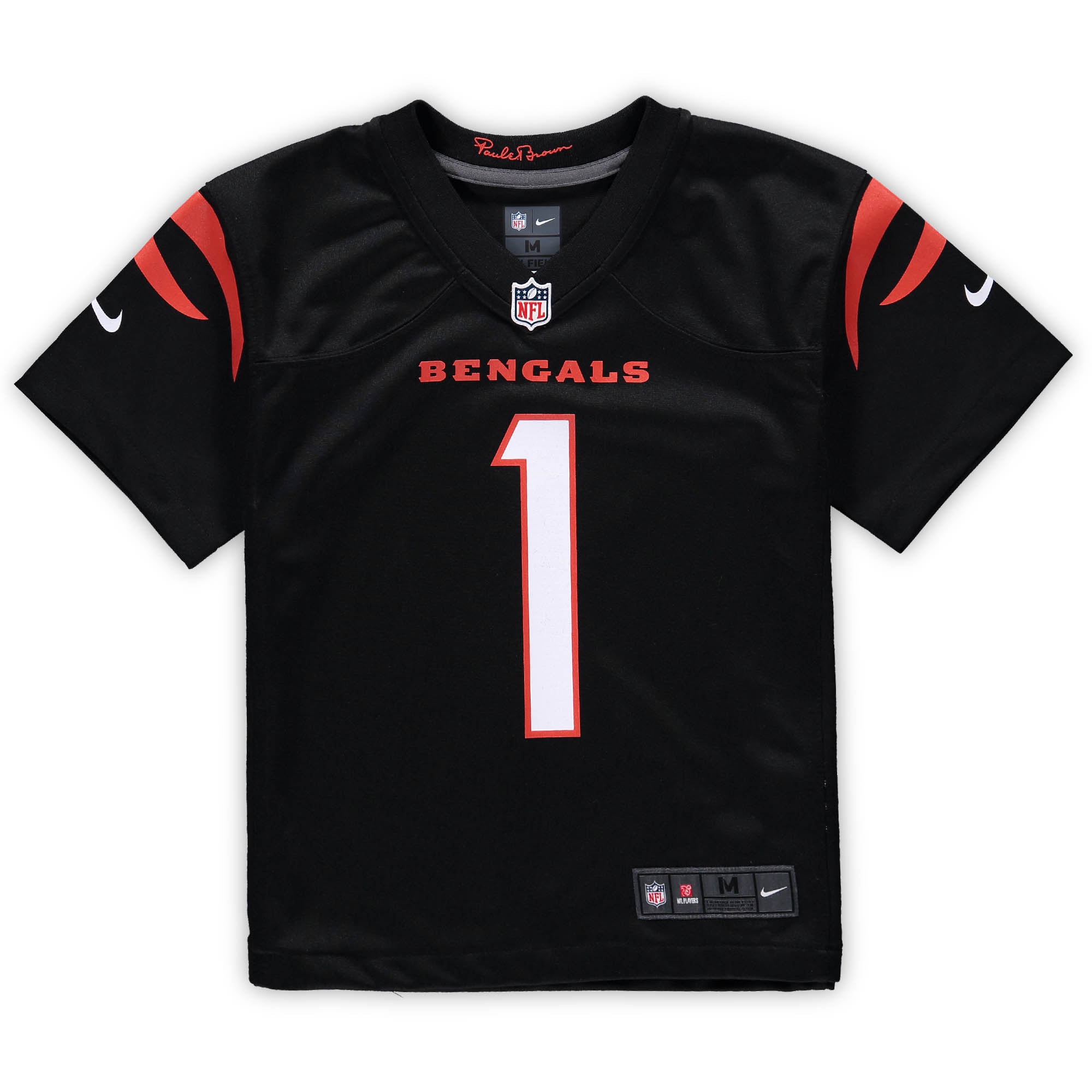 Jamarr Chase Cincinnati Bengals Black Game Jersey
