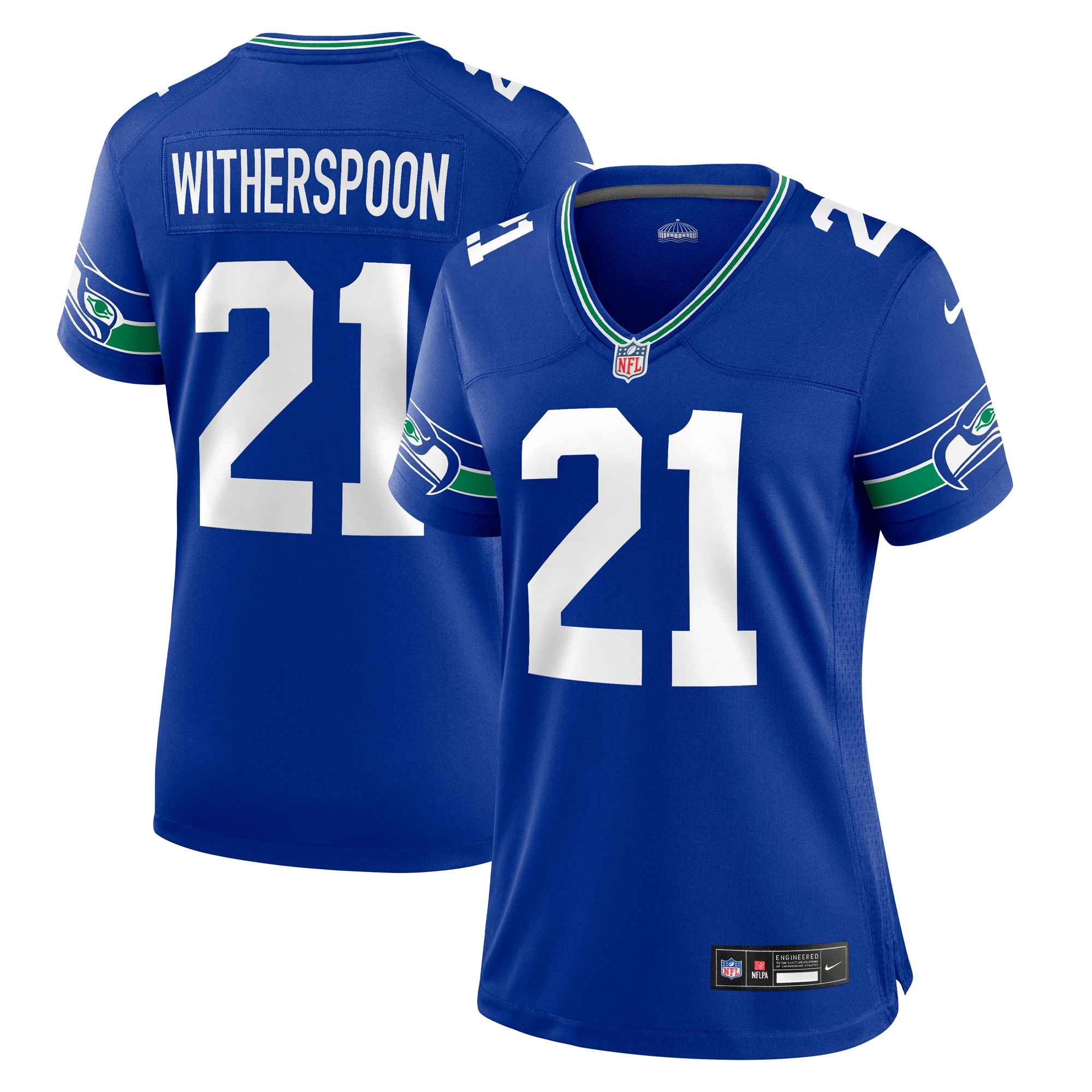 Devon Witherspoon Seattle Seahawks Royal Throwback Jersey