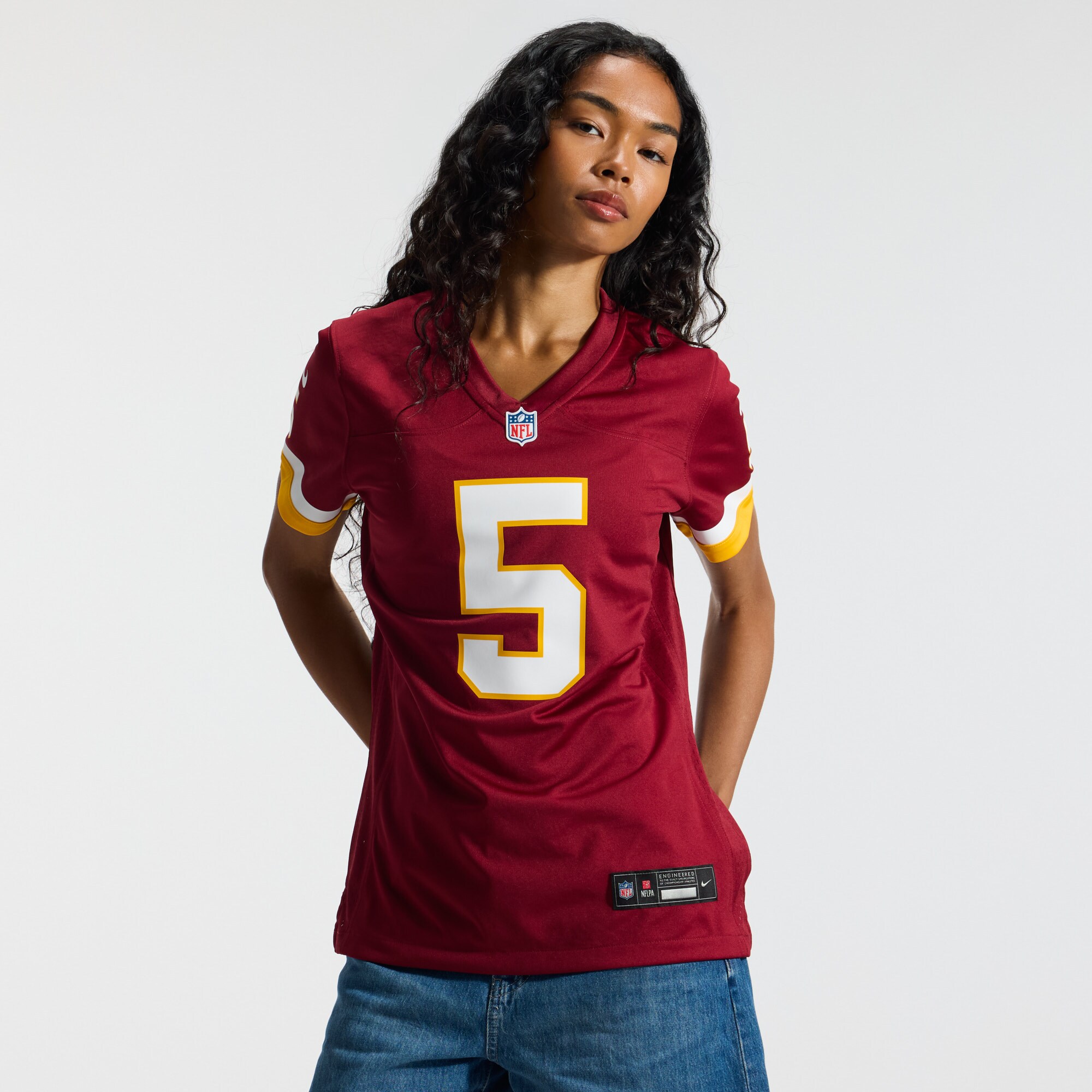 Jayden Daniels Washington Commanders Burgundy Game Jersey