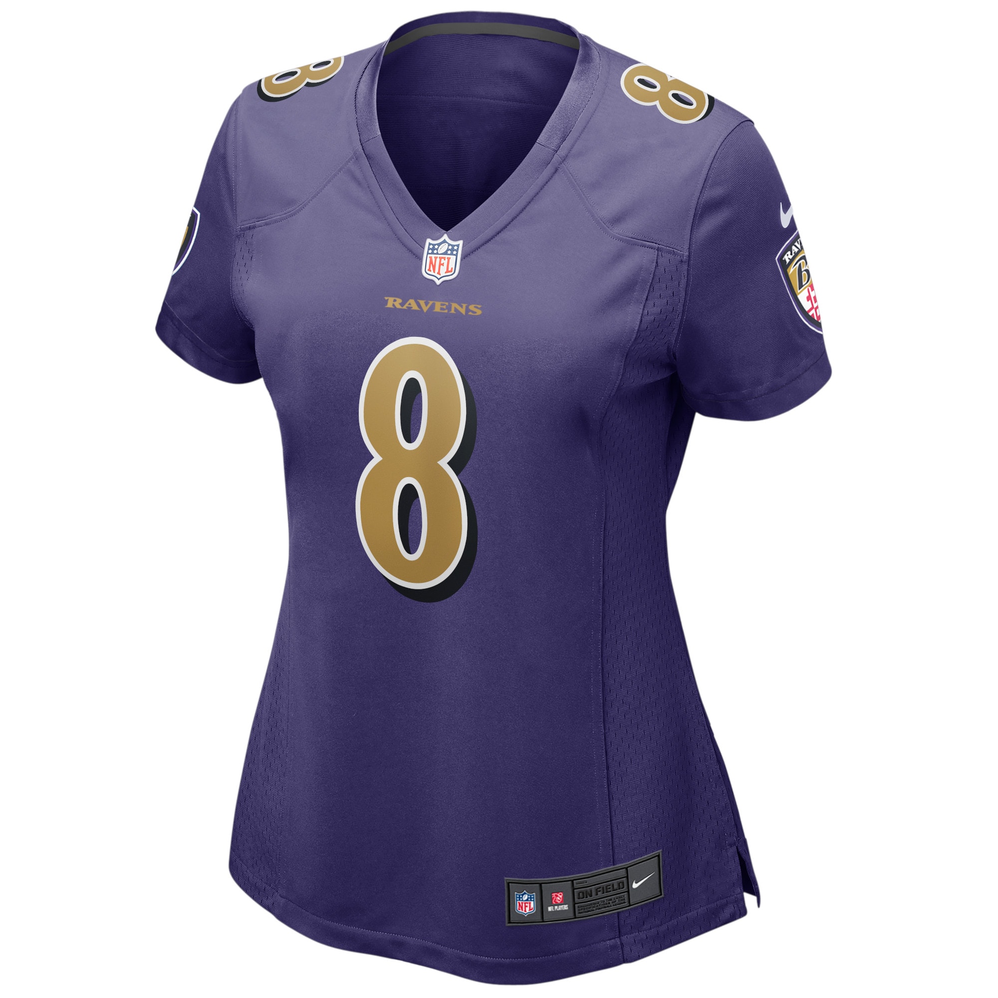 Lamar Jackson Baltimore Ravens Purple Game Jersey