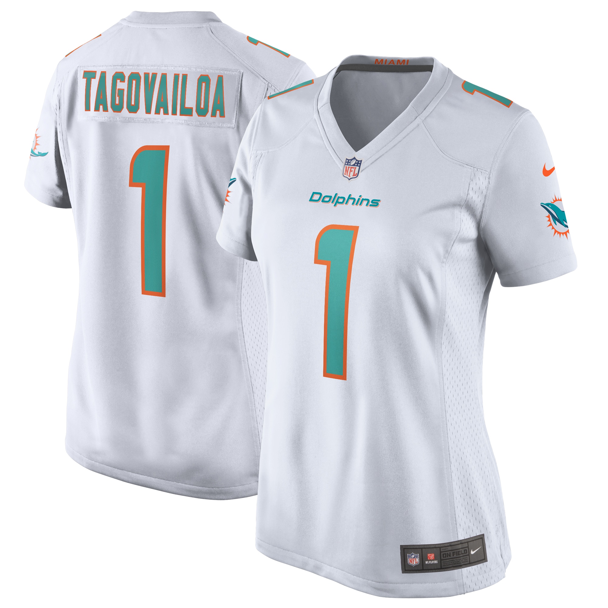 Tua Tagovailoa Miami Dolphins White Game Jersey