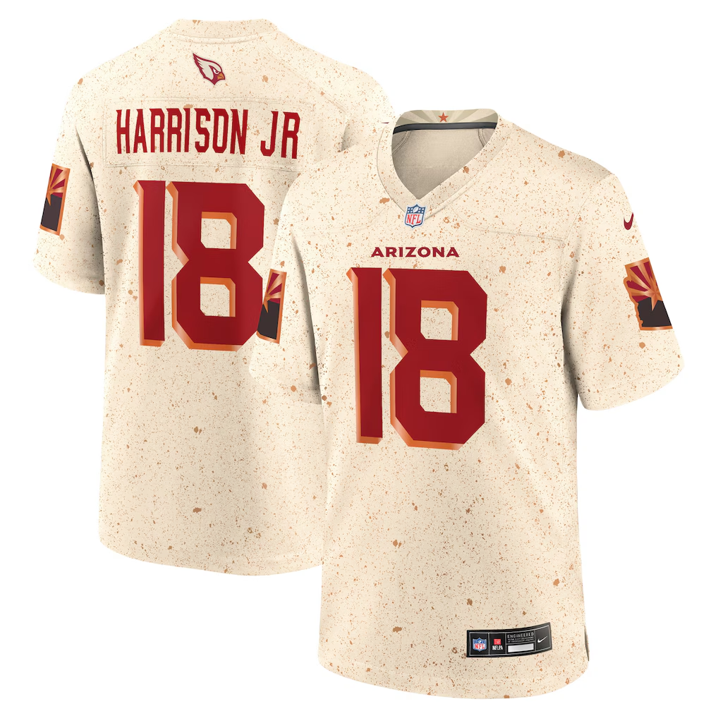 Arizona Cardinals Marvin Harrison Jr. 2025 Rivalries Game Jersey | Sandblasted Fan Gear