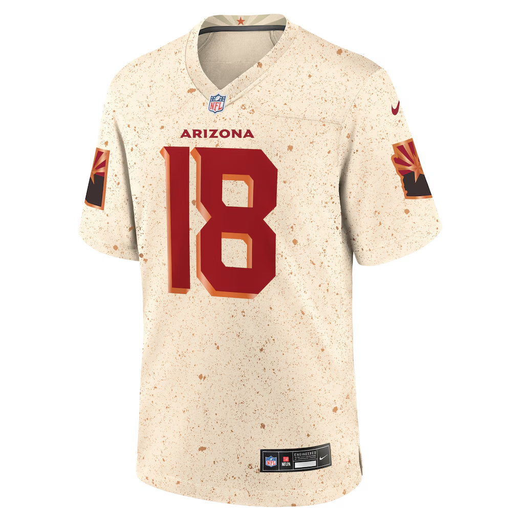 Arizona Cardinals Marvin Harrison Jr. 2025 Rivalries Game Jersey | Sandblasted Fan Gear