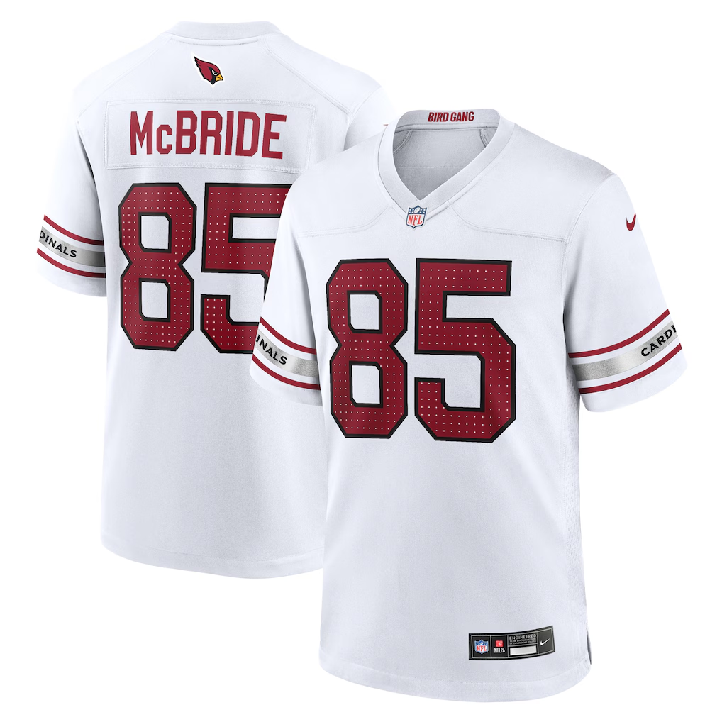 Arizona Cardinals Trey McBride White Game Jersey | Midweight Fan Gear