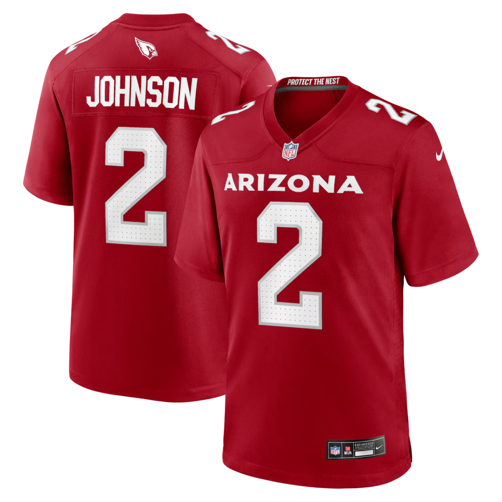 Arizona Cardinals Will Johnson Cardinal Team Game Jersey | Lightweight Fan Gear