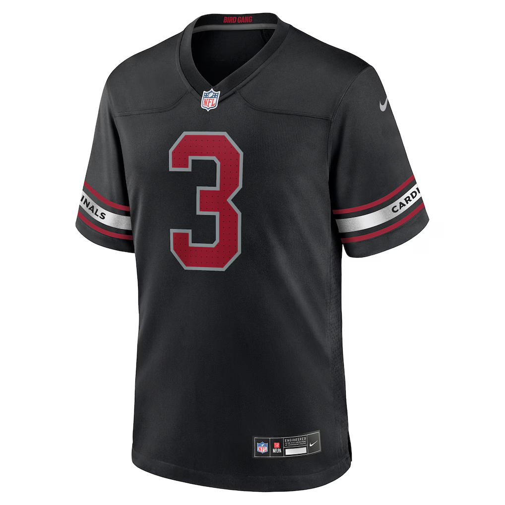 Arizona Cardinals Budda Baker Black Alternate Game Jersey | Lightweight Fan Gear