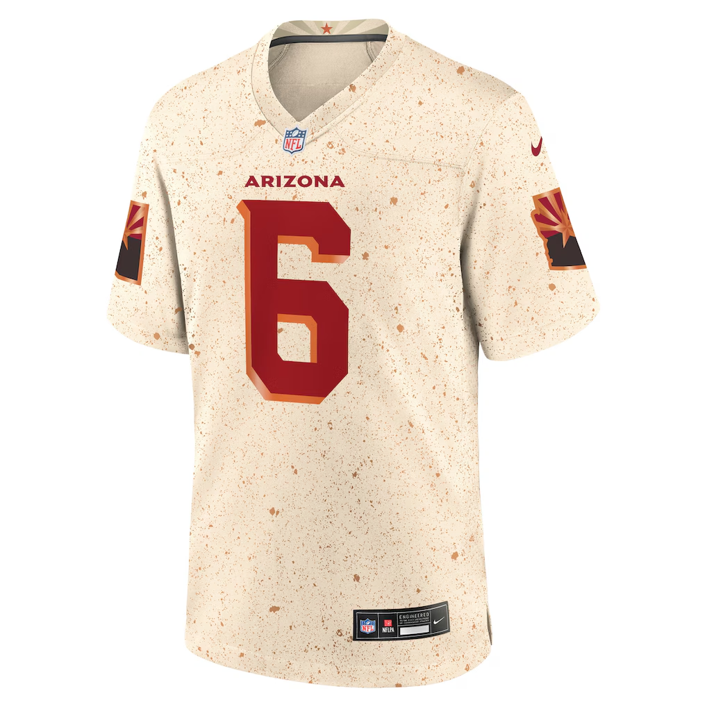 Arizona Cardinals James Conner 2025 Rivalries Game Jersey | Sandblasted Fan Gear  Option 2: J
