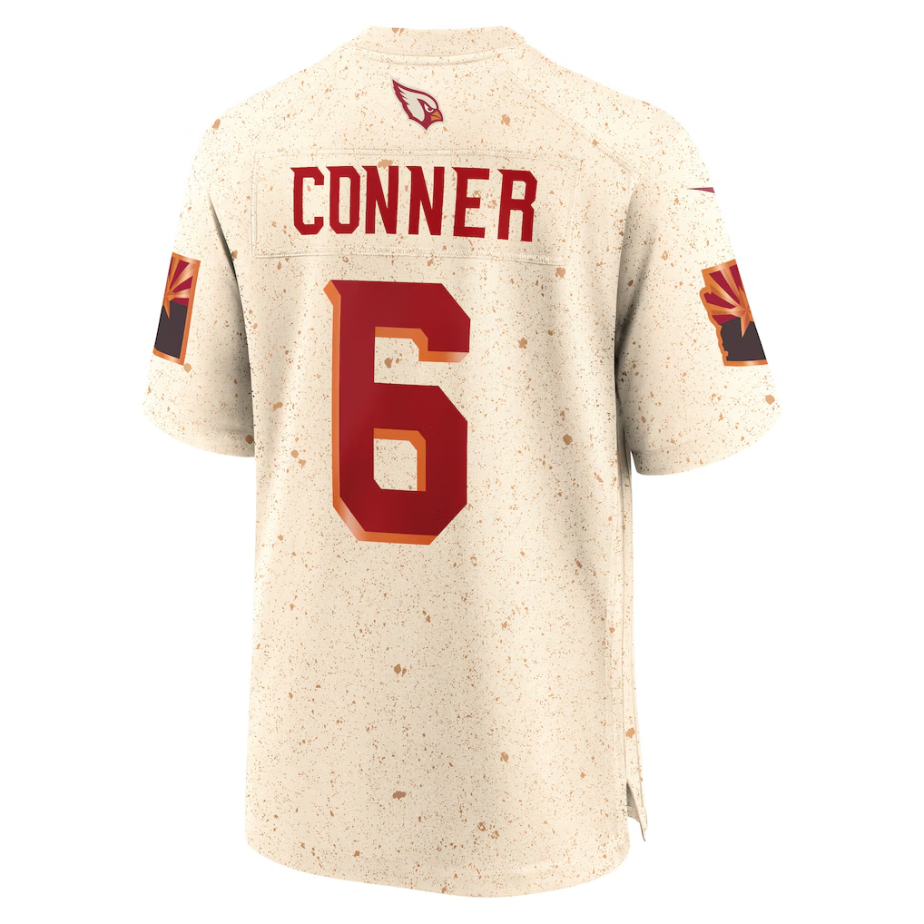 Arizona Cardinals James Conner 2025 Rivalries Game Jersey | Sandblasted Fan Gear  Option 2: J