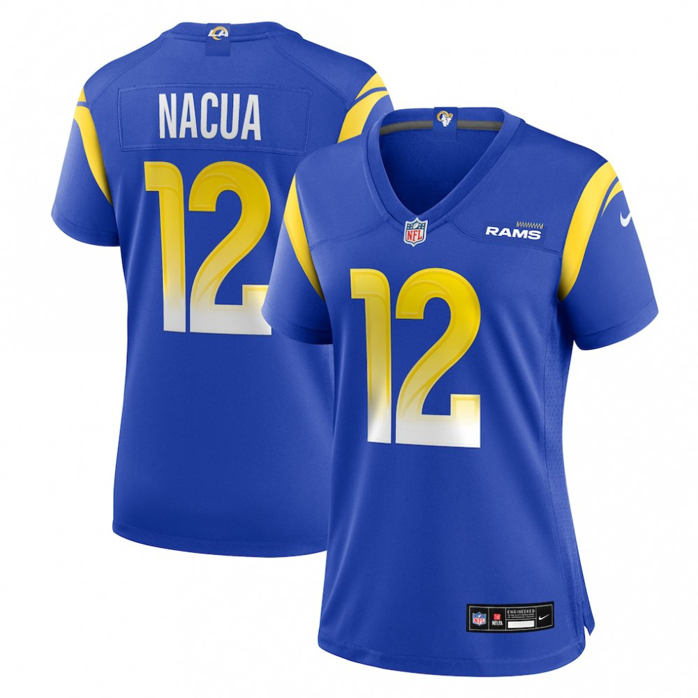 Puka Nacua Los Angeles Rams Women's Game Player Jersey - Royal