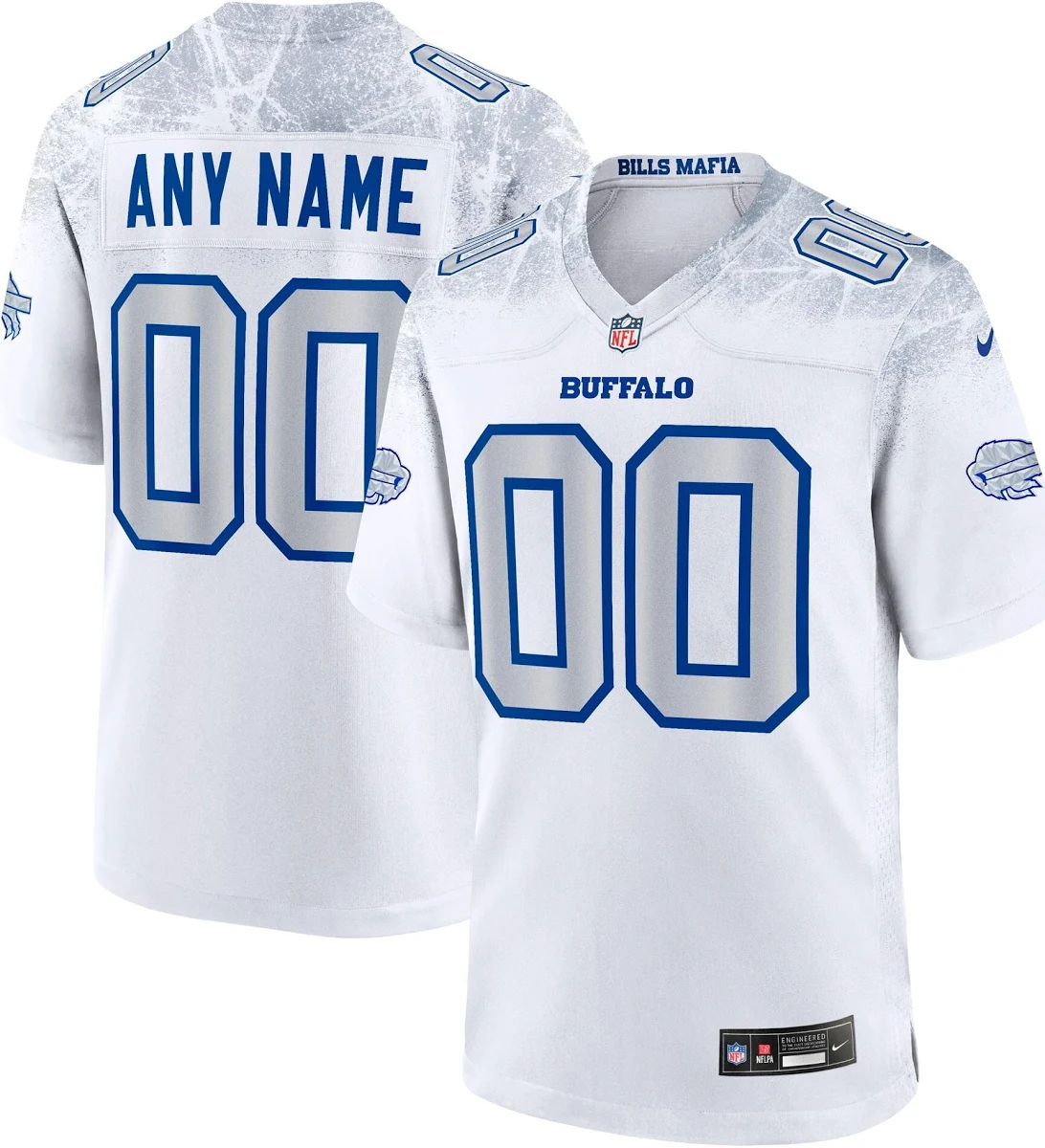 Custom Buffalo Bills White Rivalries Jersey | Breathable Personalized Football Apparel