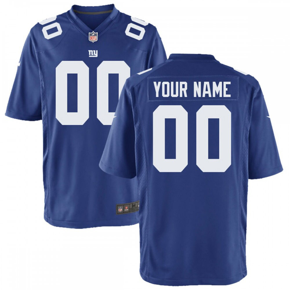 New York Giants Youth Custom Game Jersey - Royal