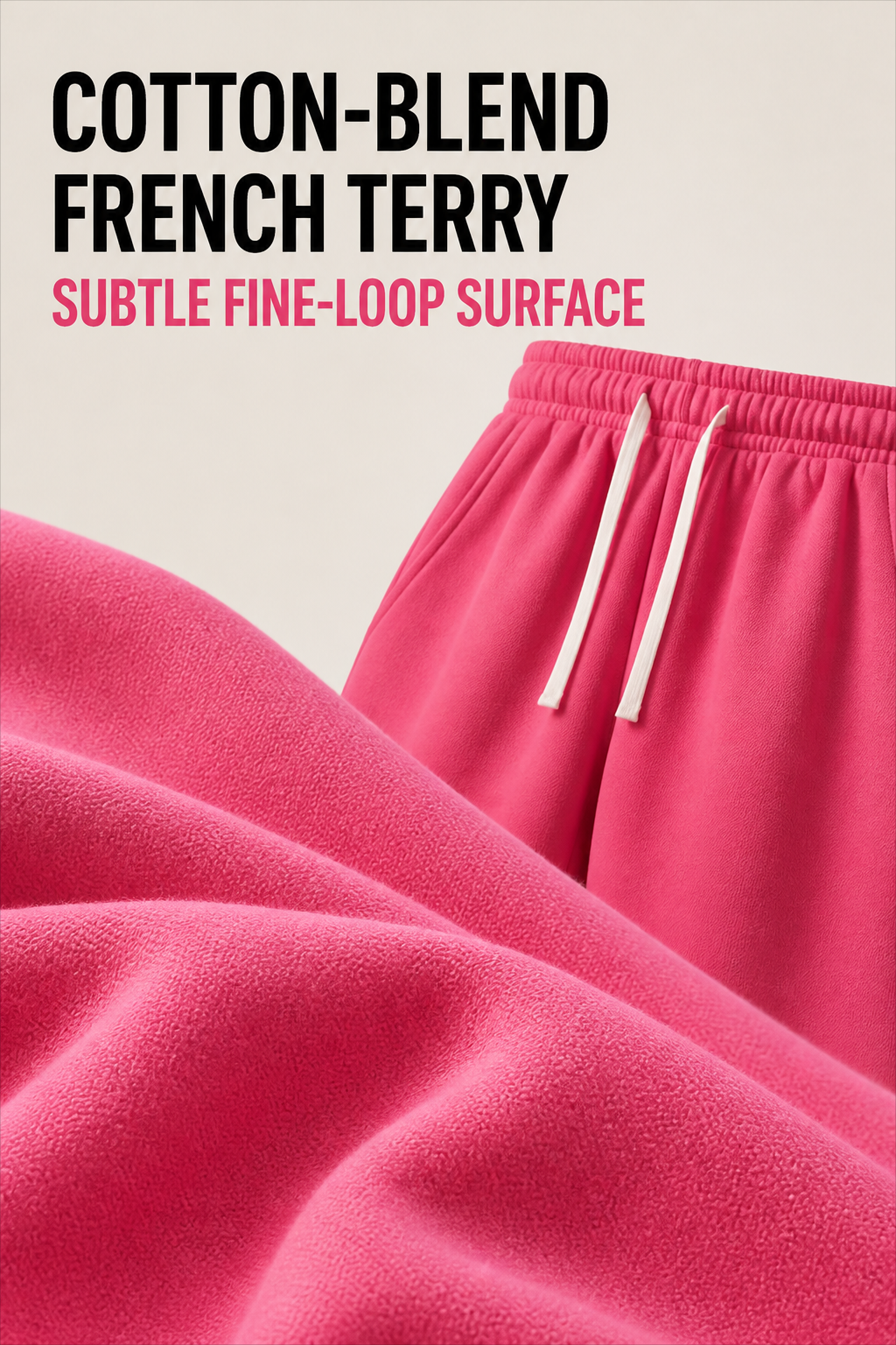 Large standalone view of the subtle fine-loop French-terry surface
