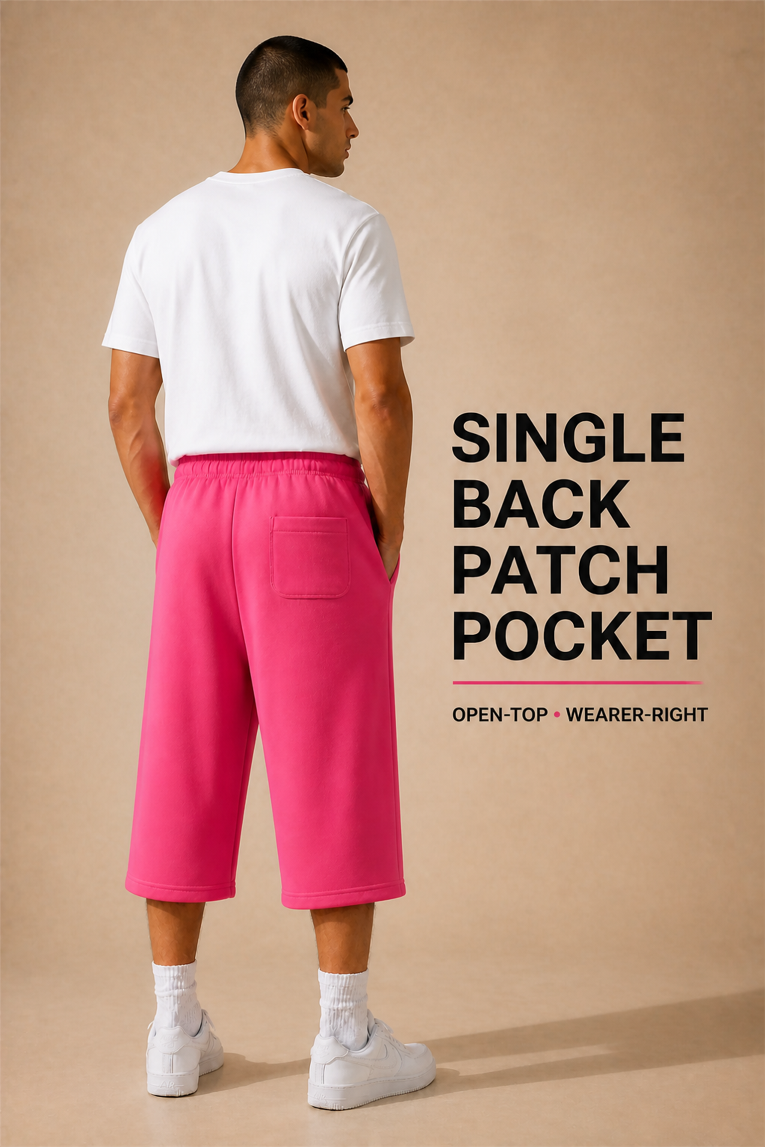 Large standalone view of the single wearer-right back patch pocket