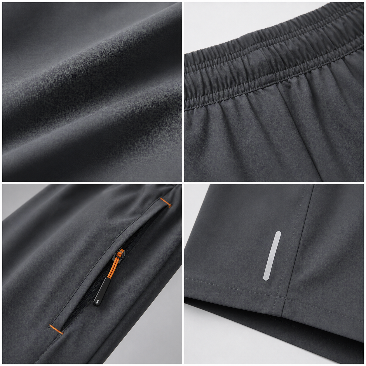 Men's quick-dry zip-pocket active shorts - gallery 03 detail