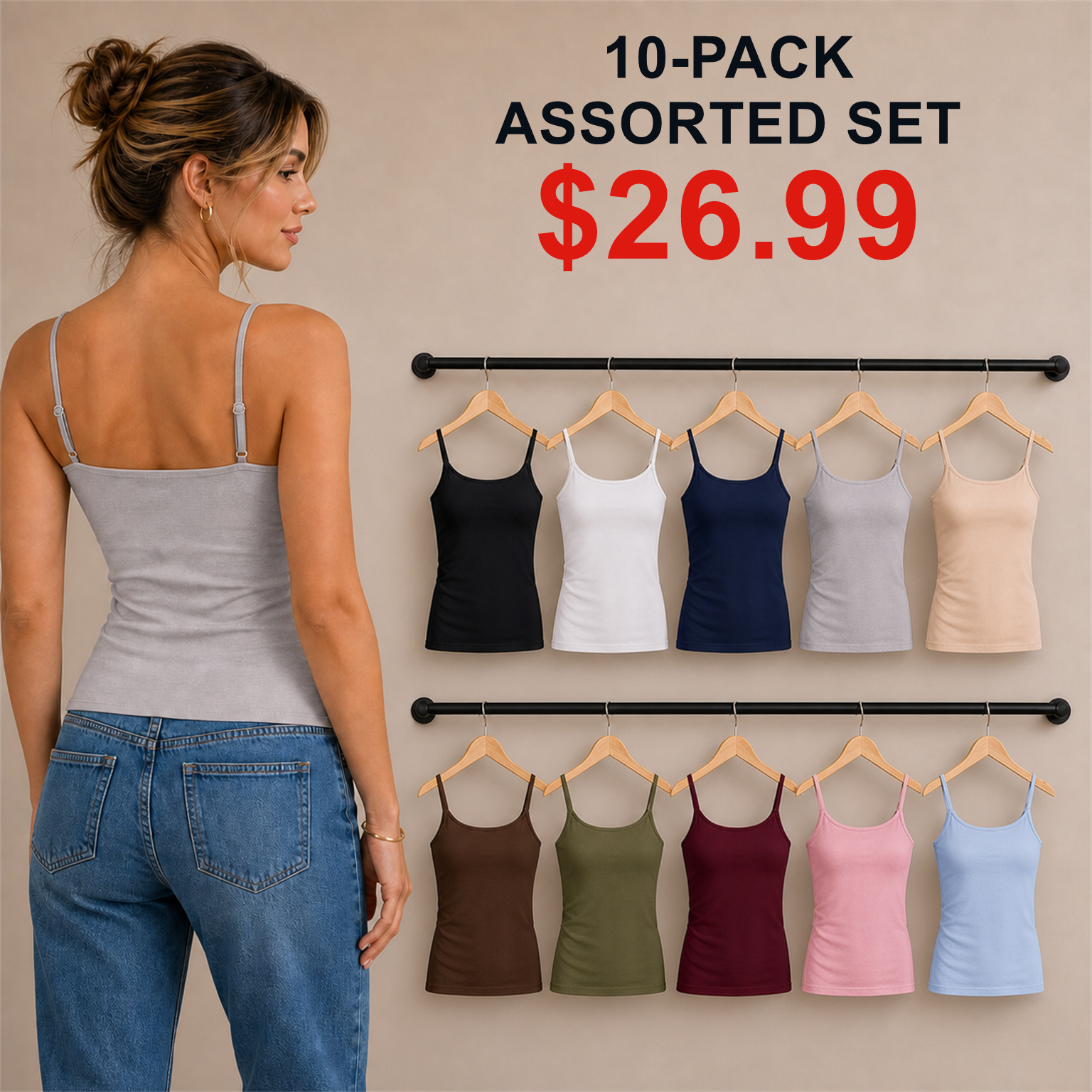 10-Pack Assorted Set realistic model and exact ten-color pack