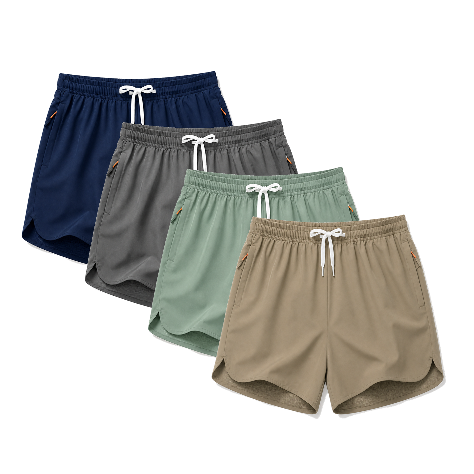 Work four-pack men's lined athletic shorts