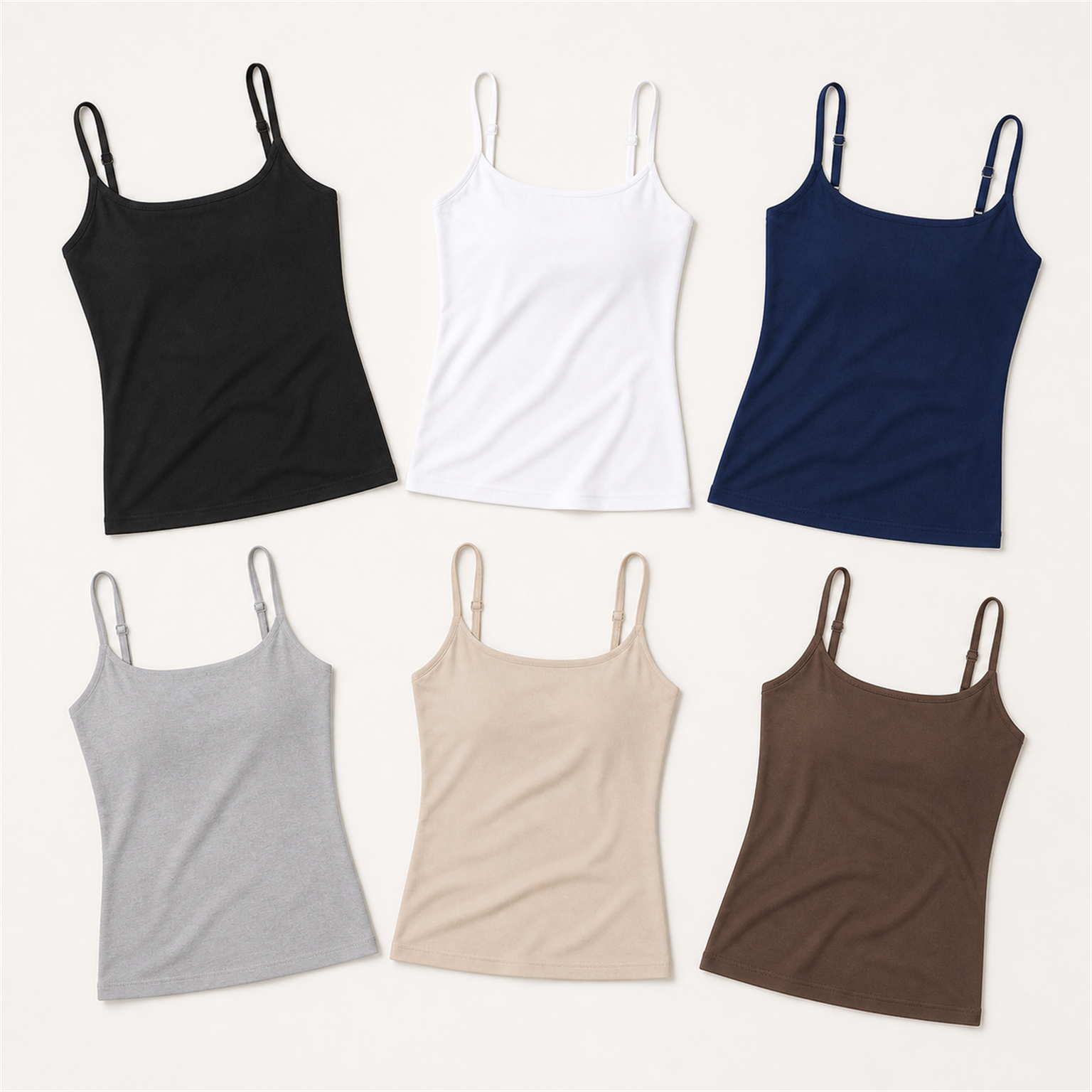 6-Pack Set A smooth camisole pack