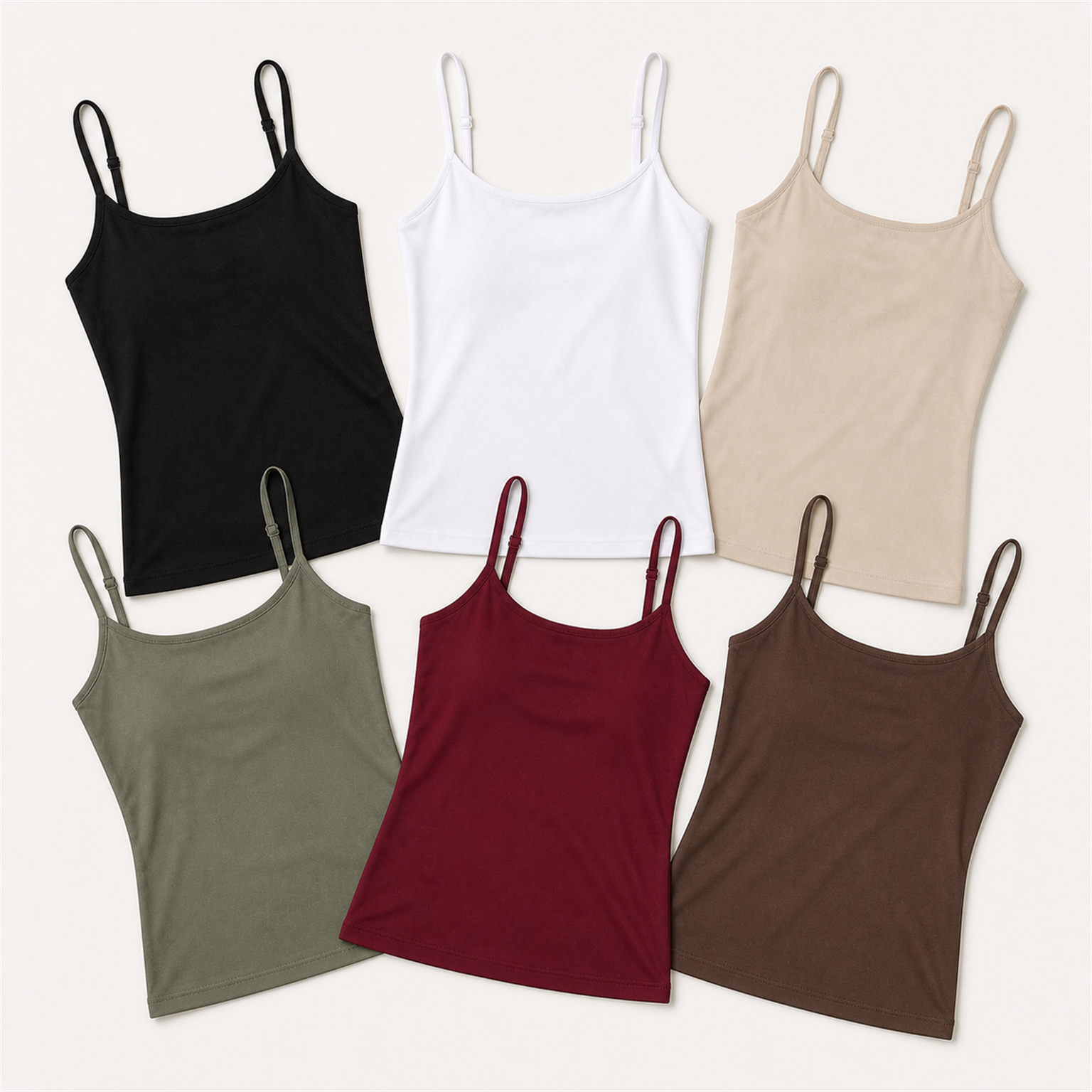 6-Pack Set B smooth camisole pack