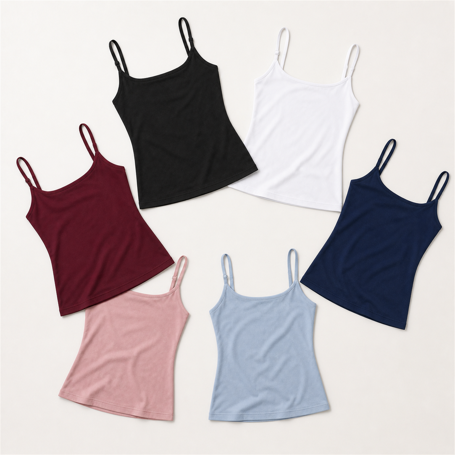6-Pack Set C smooth camisole pack